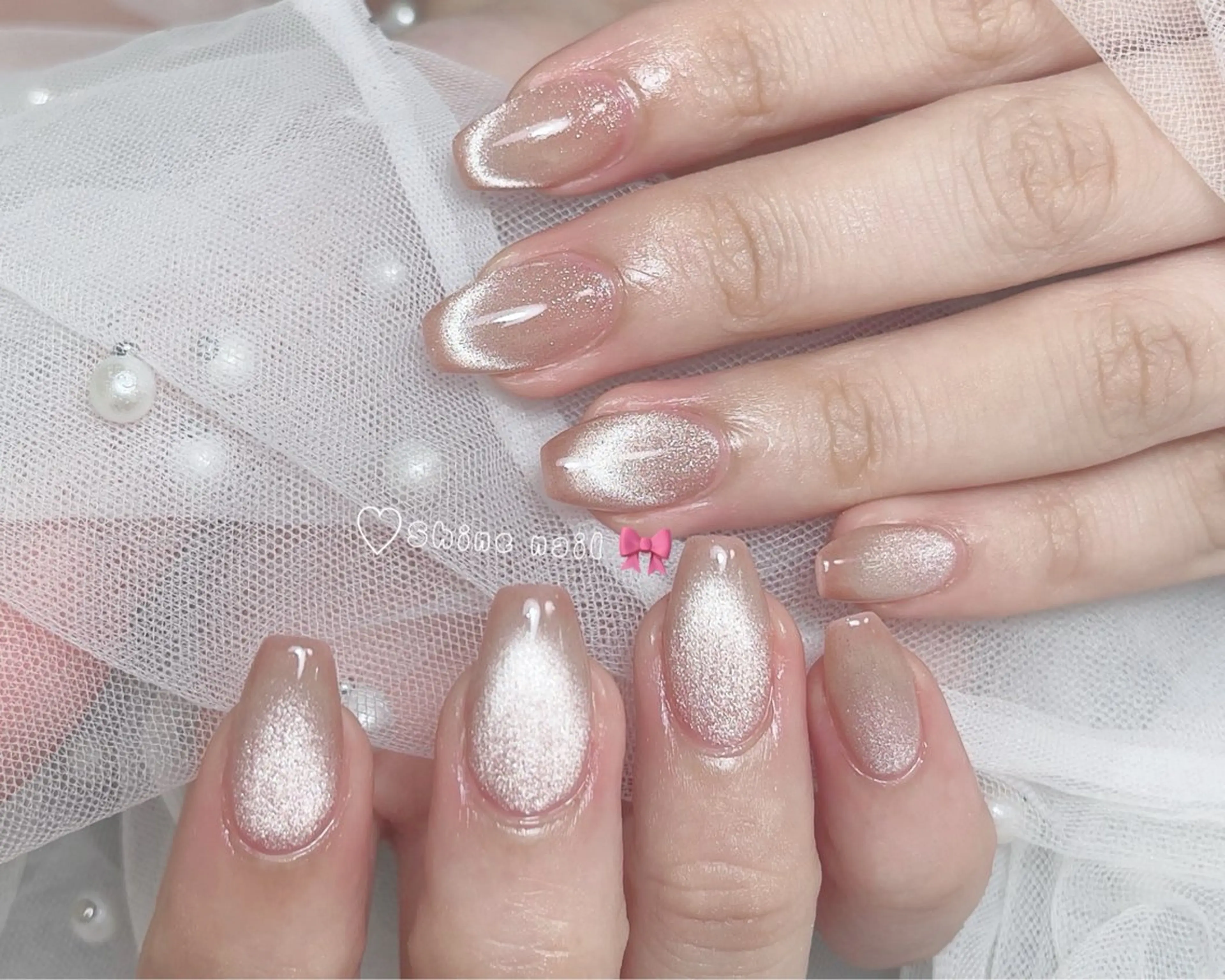 ネイル 〜Shine Nail〜【サイナネイル】パラジェル／ 長さだし／持ち込み／ワンホン／フィルイン所属・サイナ🎀 長さだし&デザインのネイルデザイン