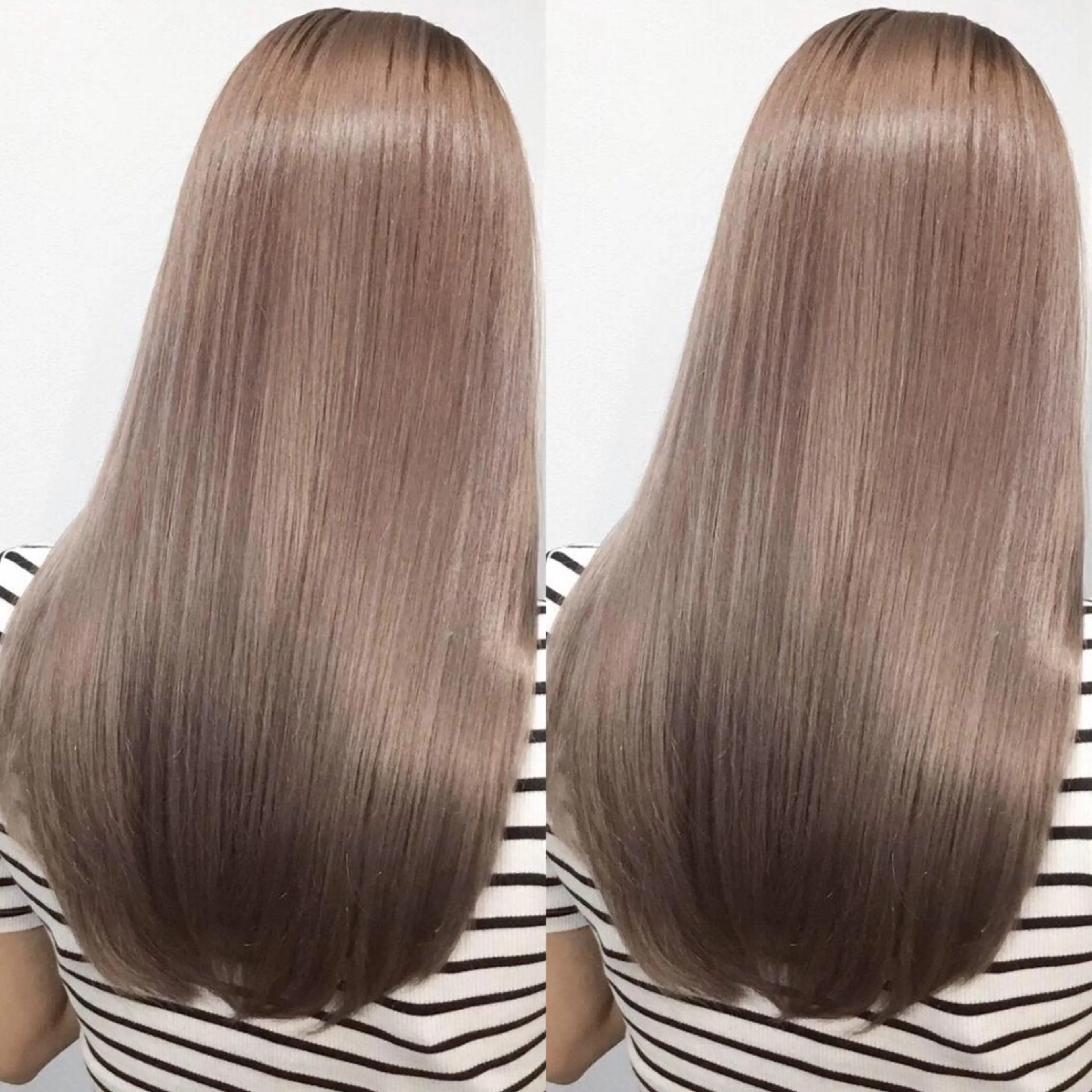 ロング salowin 原宿 aroa所属・韓国／ハッシュカット ／透明感カラー／金野のヘアスタイル