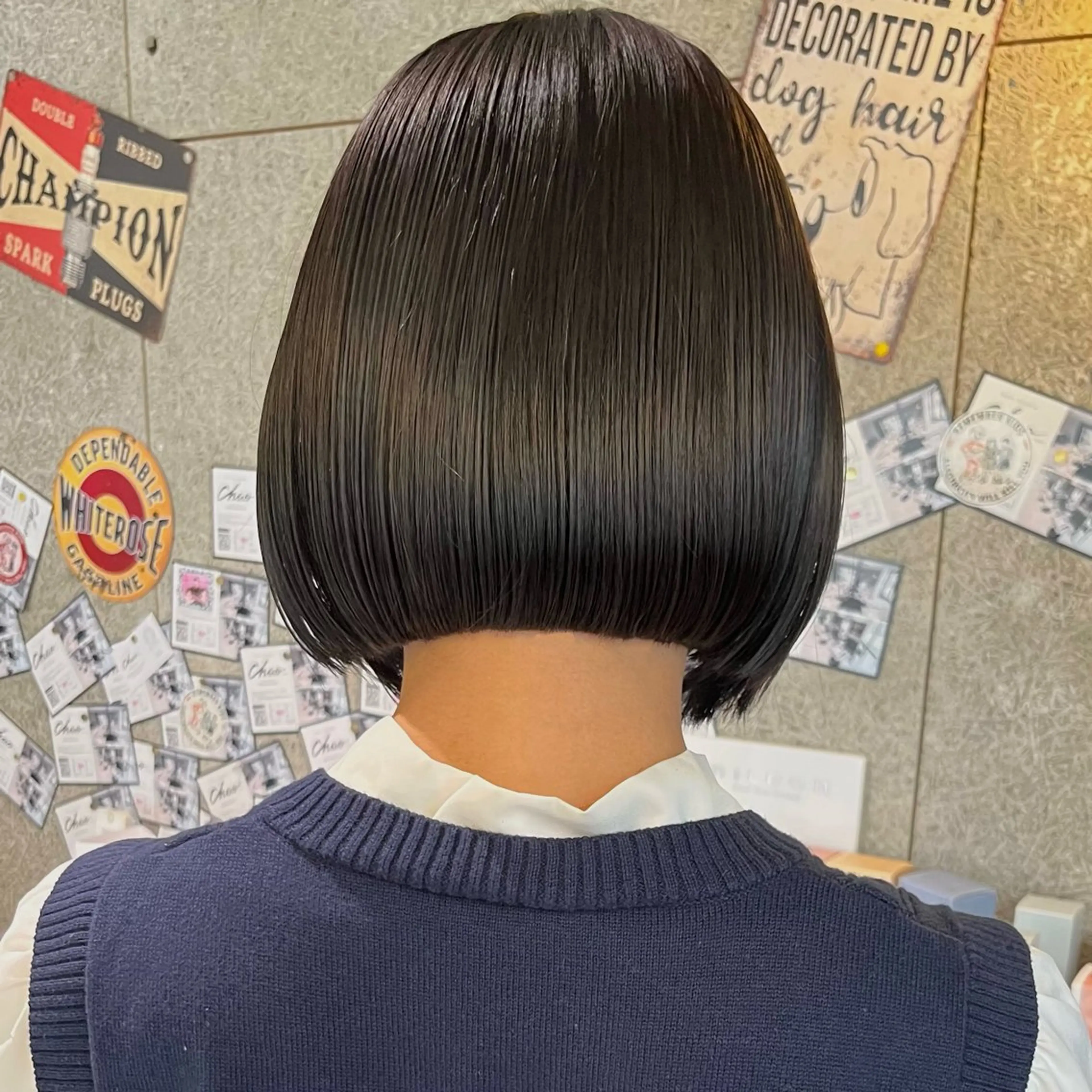 ショート カット ヘアカラー トリートメント ボブ/ショートボブ/ 岡山駅/別曽遥也のヘアスタイル