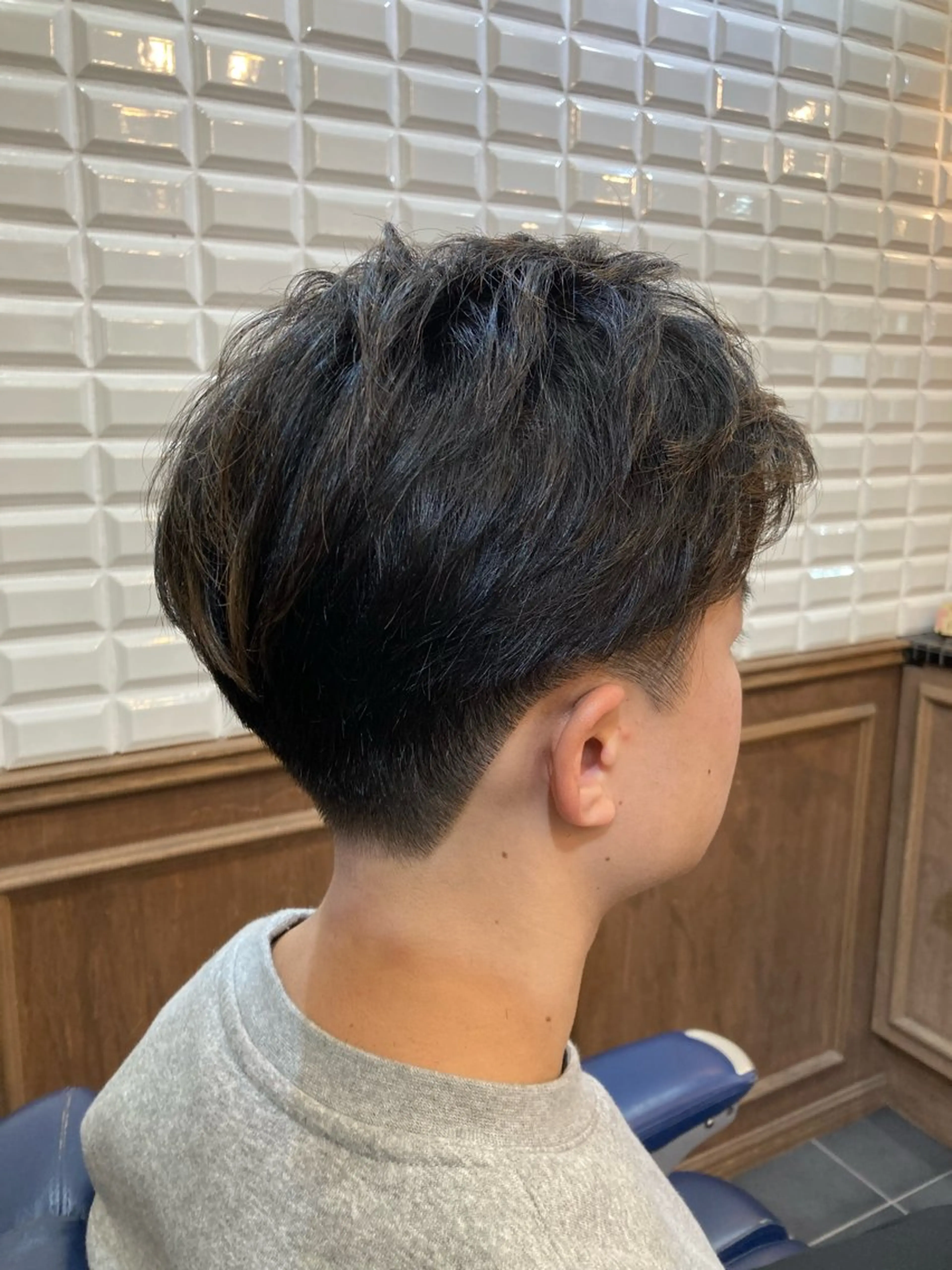 ショート メンズ 刈り上げ カット トリートメント ルピナス中田店長 山口大地のヘアスタイル