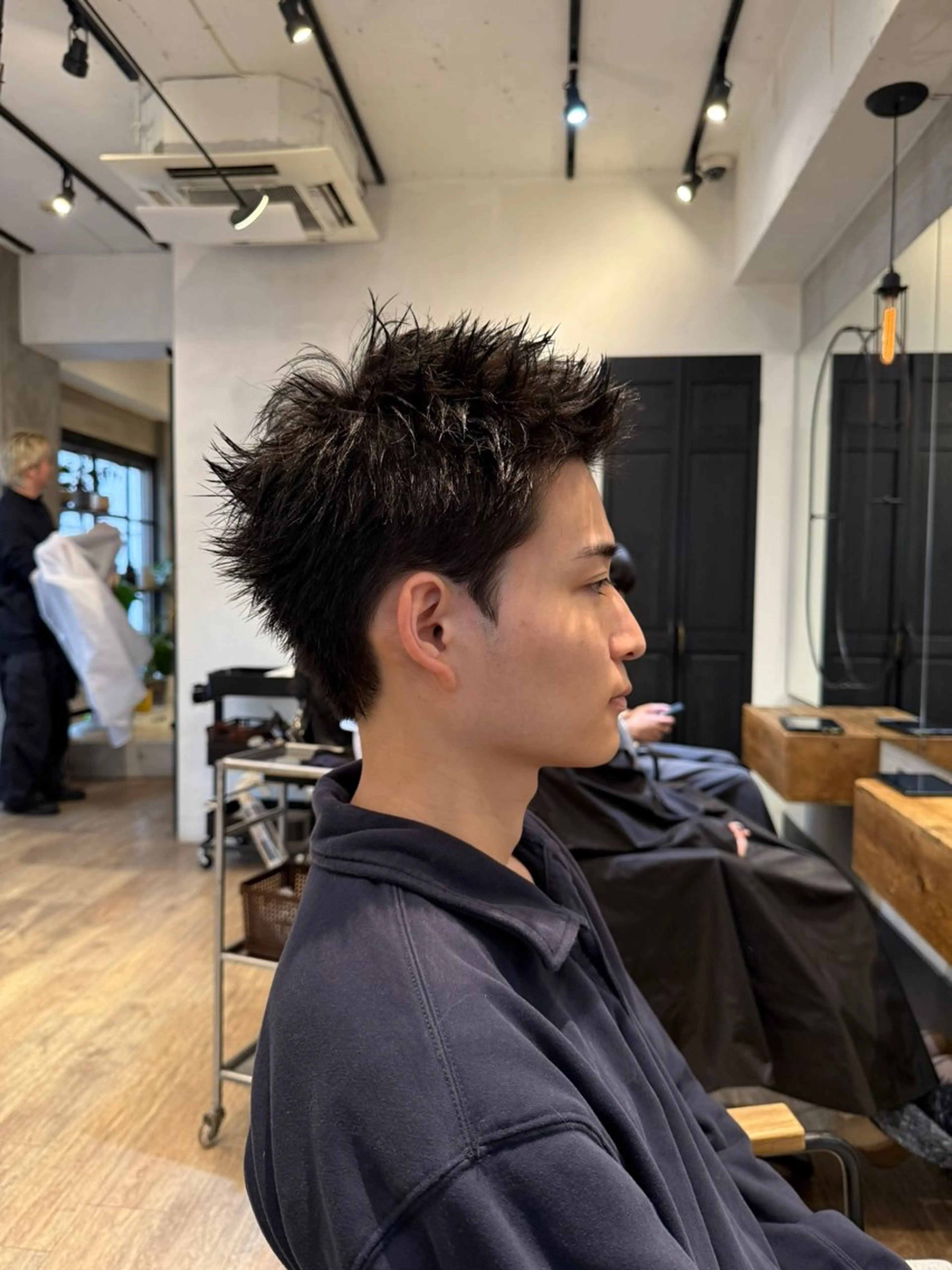 ショート パーマ メンズ メンズパーマ スパイキーショート ショートヘア カット パーマ heavenly by HAVANA新宿所属・メンズショート/ピン パーマ/新宿/フウガのヘアスタイル