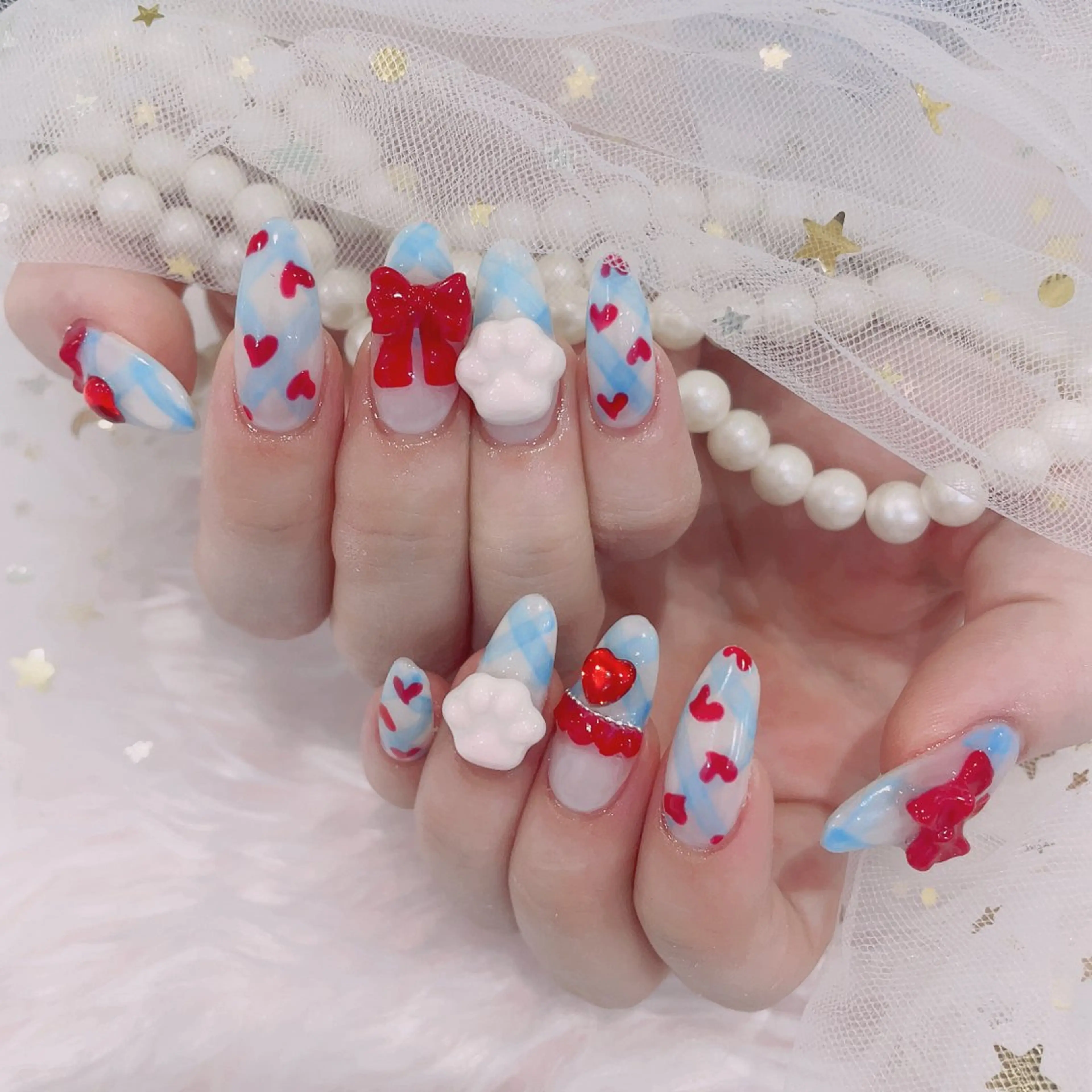 ロング ハンドネイル cho nailのネイルデザイン