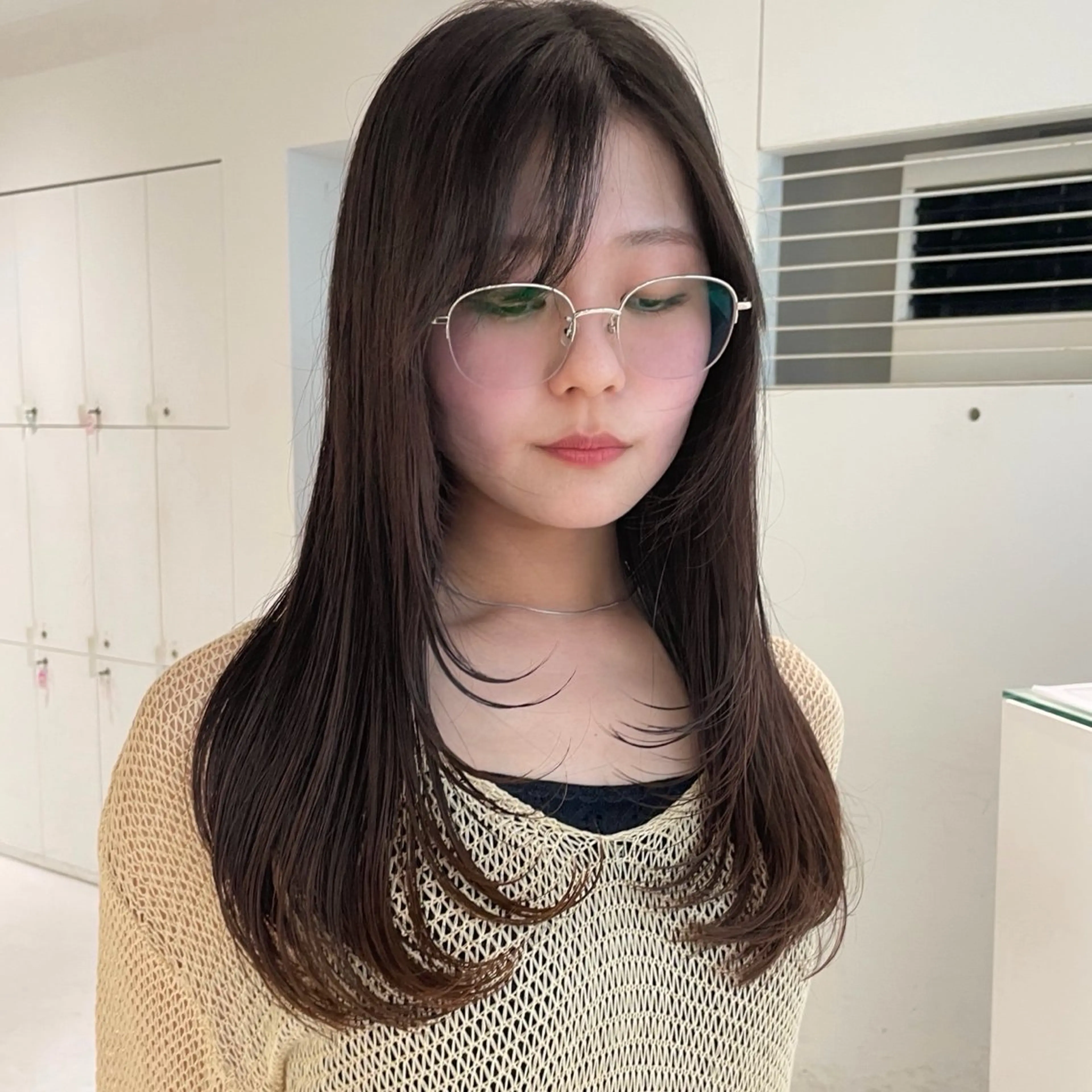 ロング カット トリートメント haruko🎀 レイヤーカットのヘアスタイル