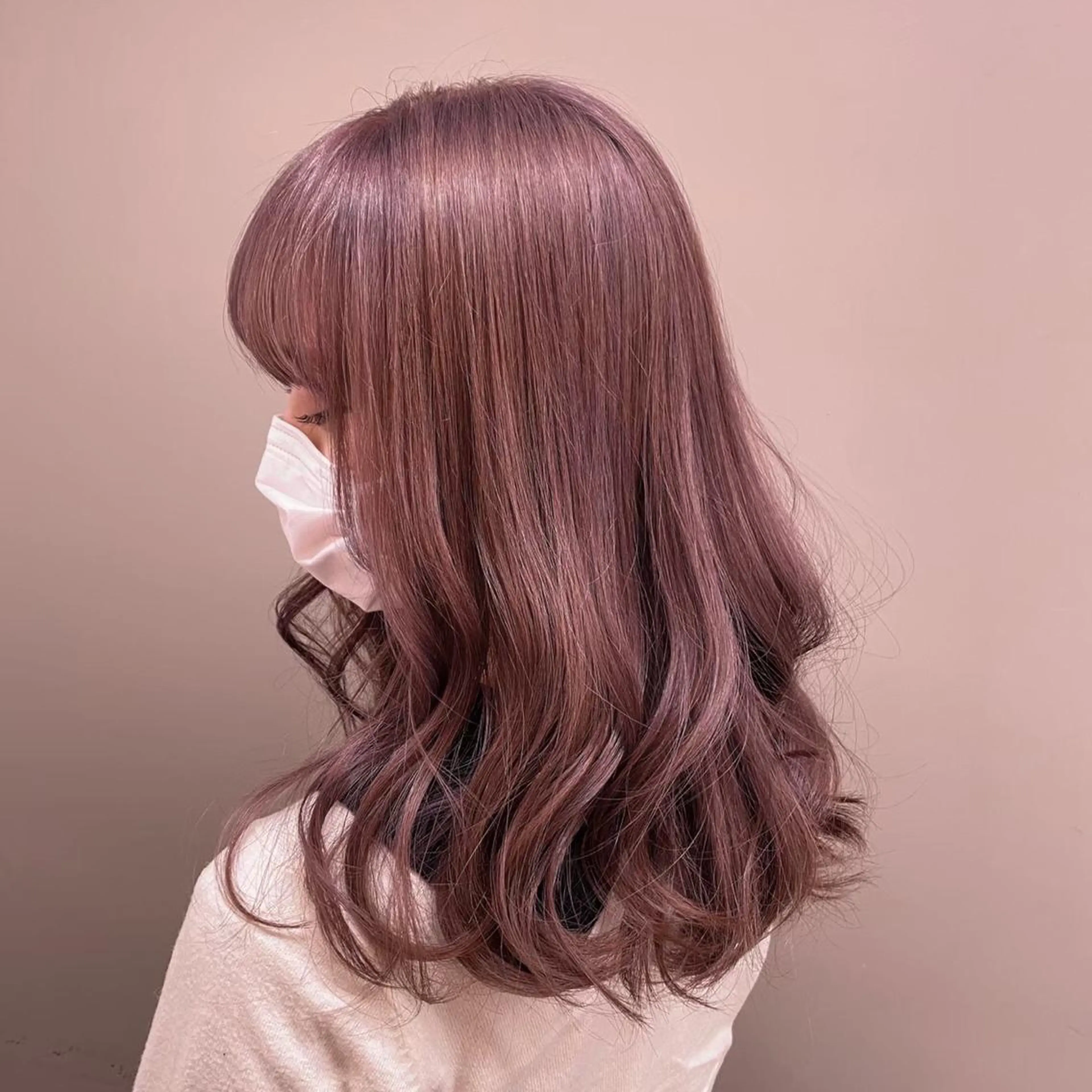 ミディアム カラー ヘアアレンジ 💕上野美容師☁ ブリーチ💖サワのヘアスタイル