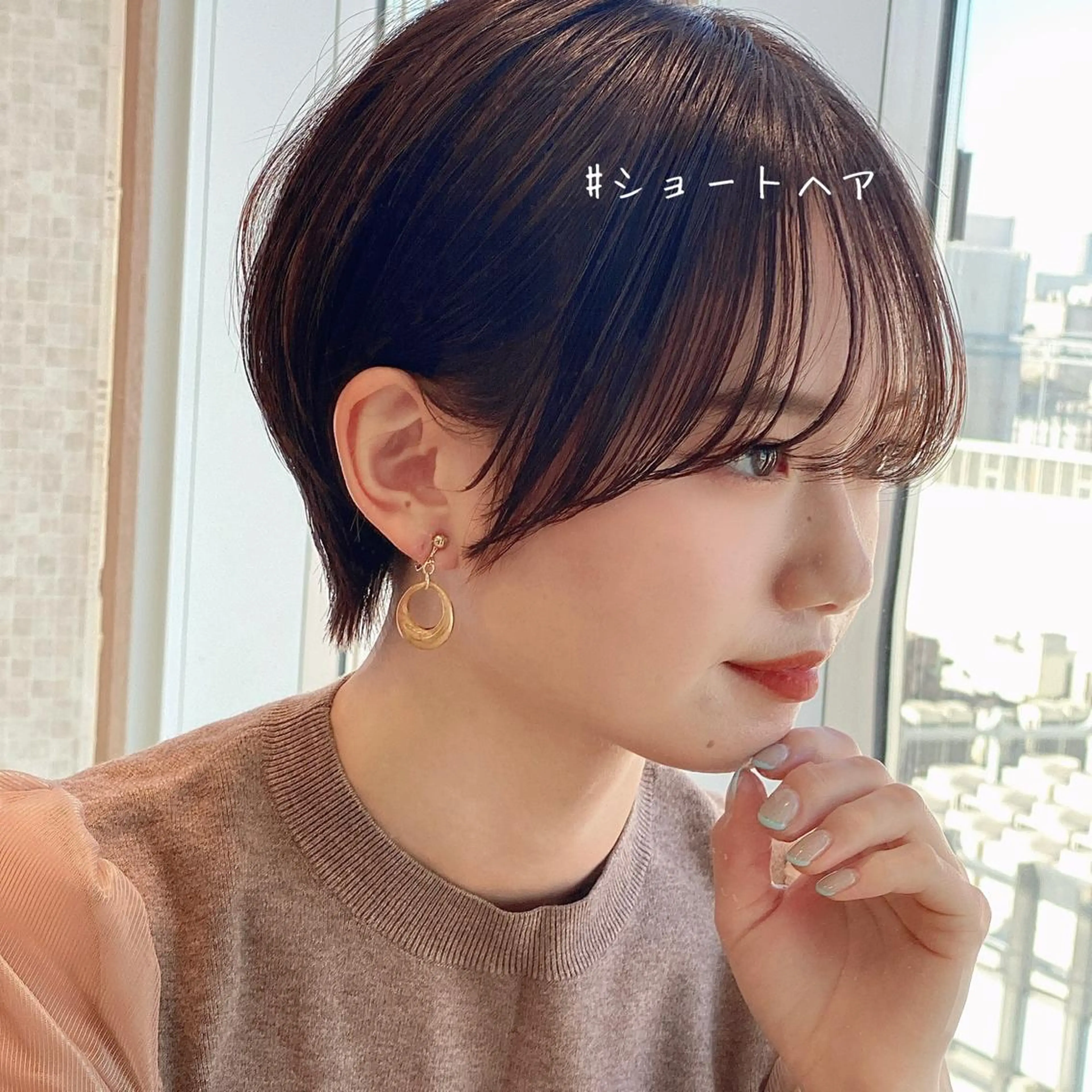 ショート カラー 切りっぱなしボブ ショートボブ ベージュカラー ブリーチ ケアブリーチ カット ヘアカラー トリートメント ショート、ボブの神✨ 峯朋也✂︎✨のヘアスタイル