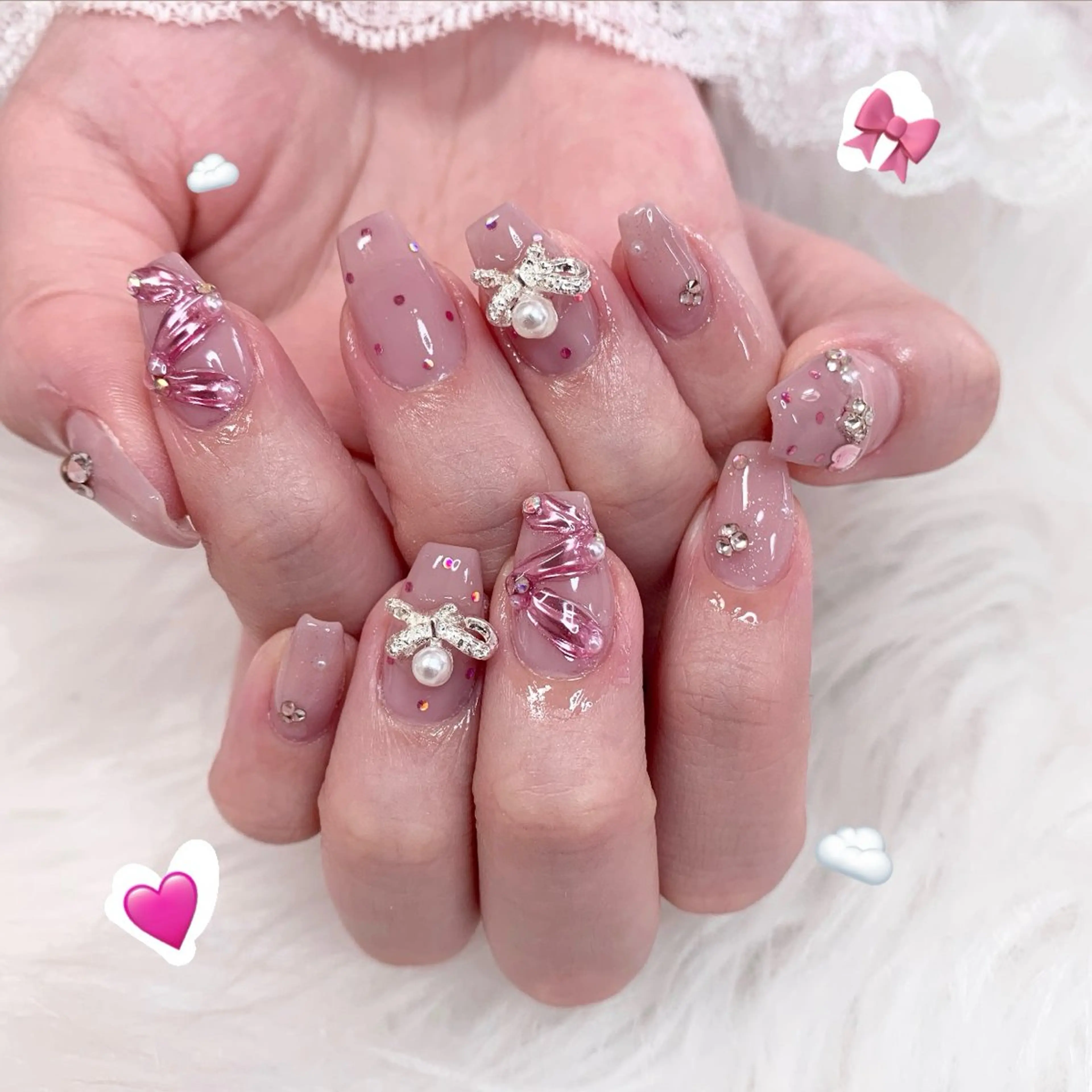ネイル ハンドネイル La neige* yuki 🥯🍑のネイルデザイン