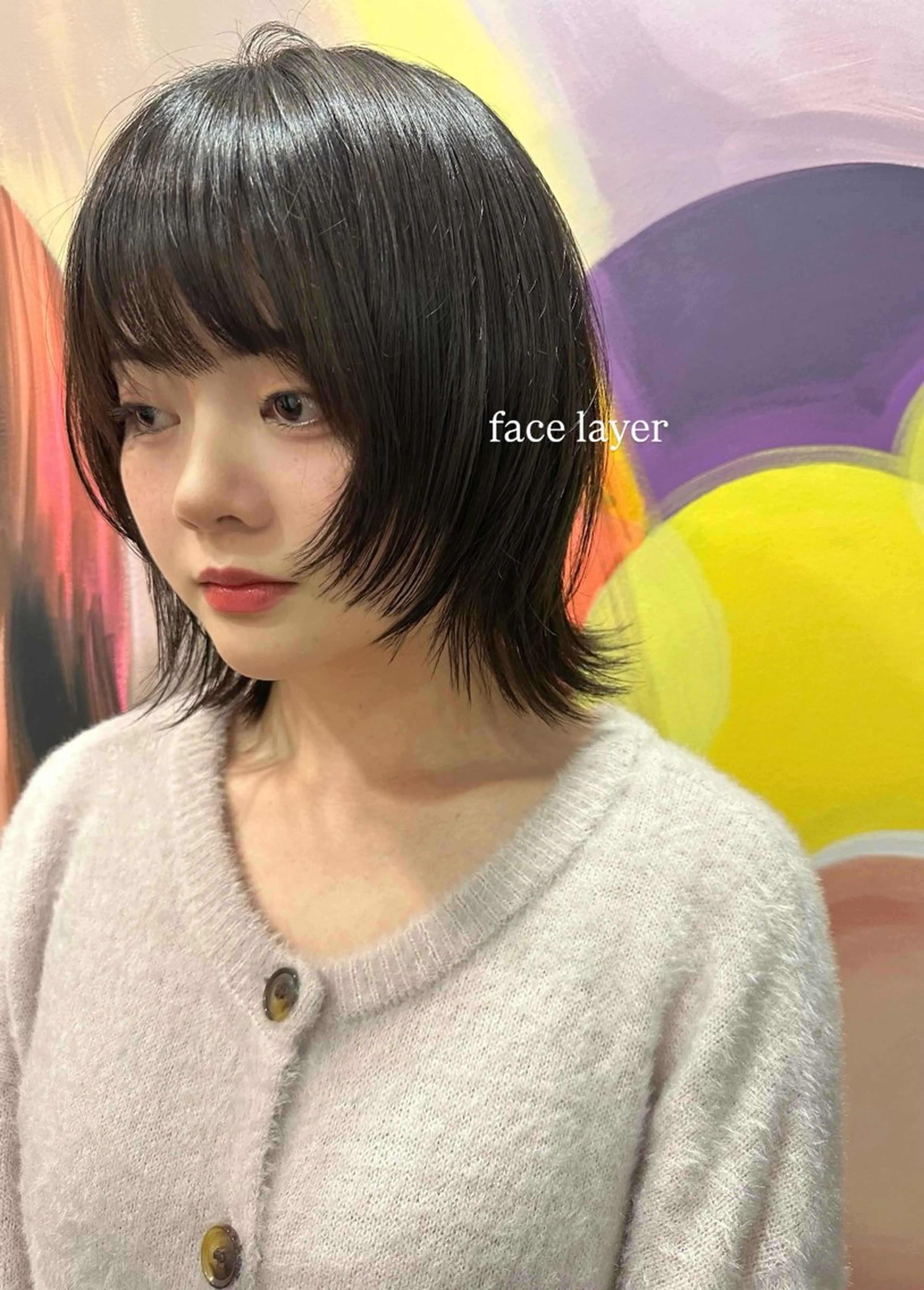 ショート 顔まわりレイヤー レイヤーカット 小顔カット ウルフカット 韓国風/レイヤー 🌷AYANA🌷のヘアスタイル