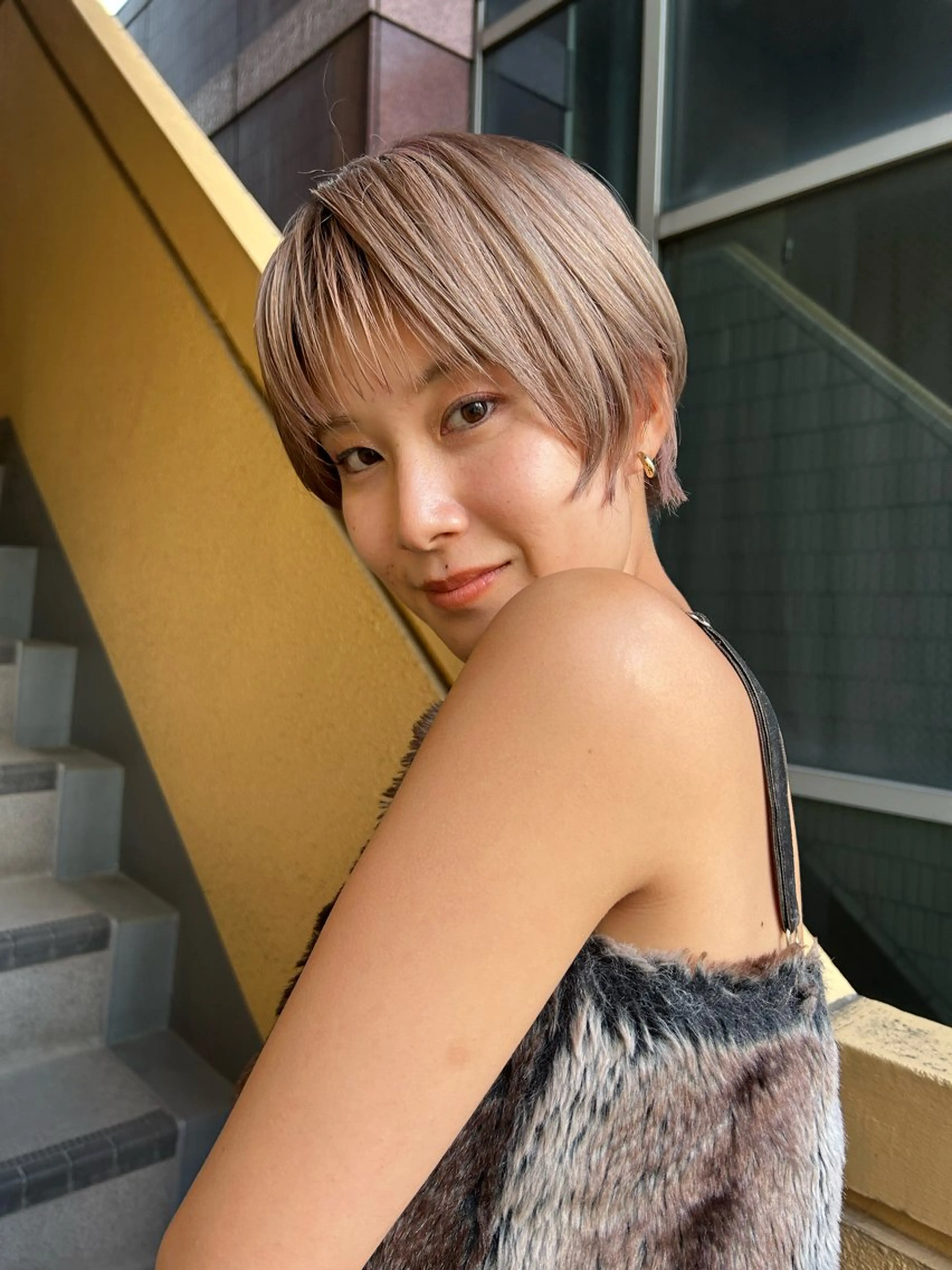 ショート カラー カット ヘアカラー トリートメント ショート/ボブ専門 宮脇美奈/南船場のヘアスタイル