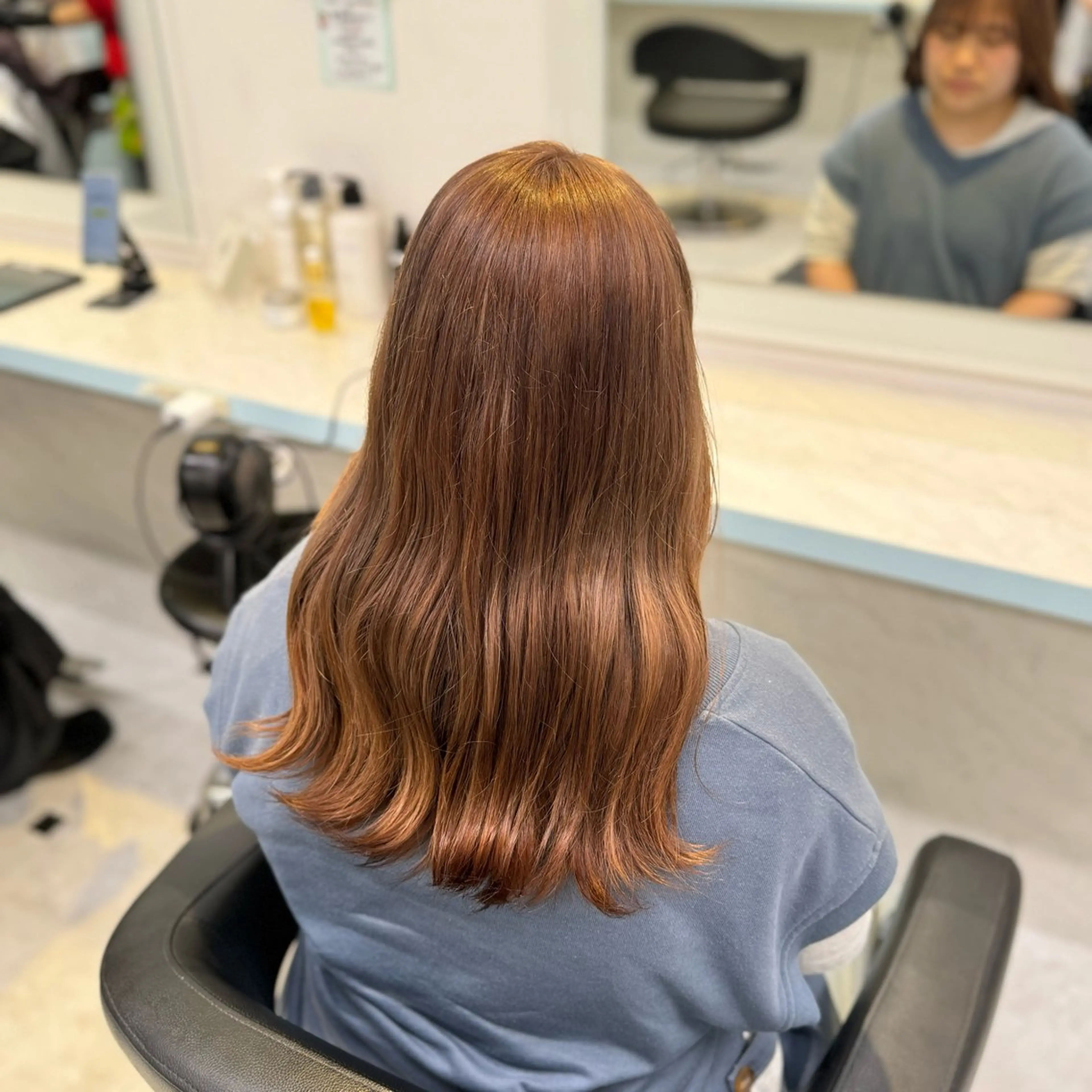 ロング カラー 🩷モテ髪&透明感 🩷ミルクティー🩷のヘアスタイル