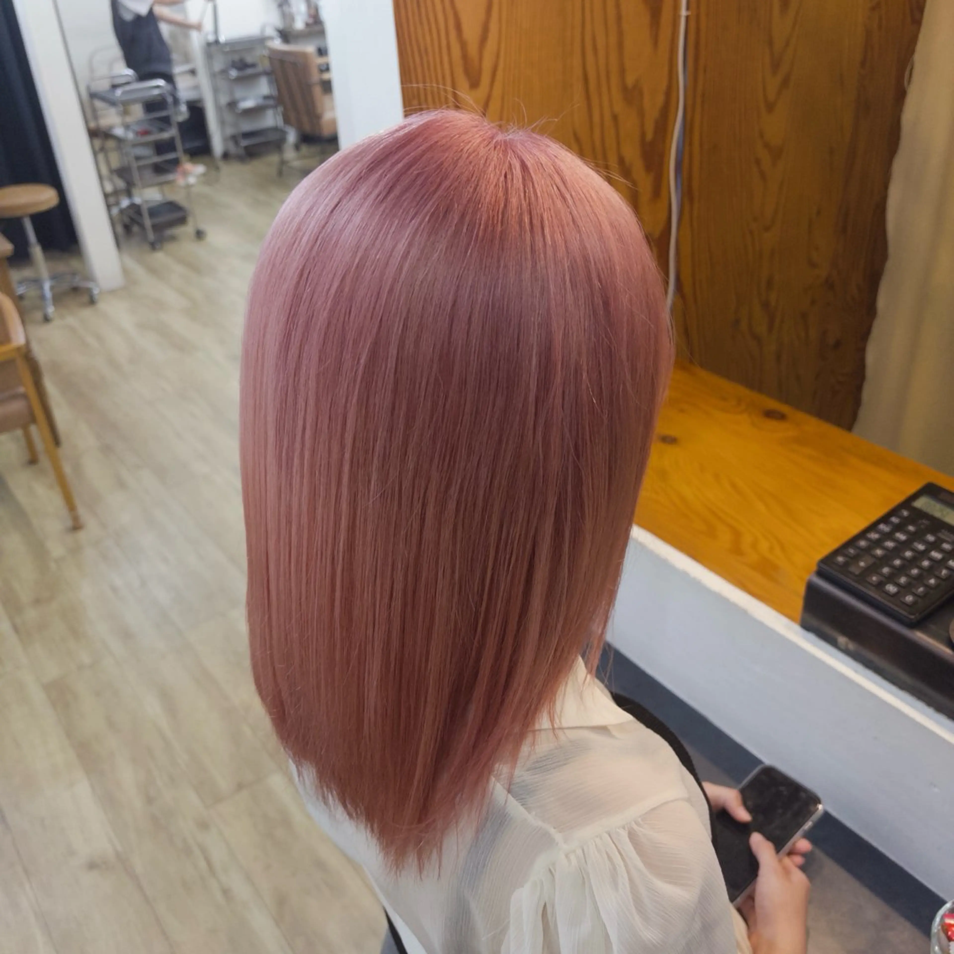 セミロング カラー ヘアカラー トリートメント SHO 👻原宿 /艶カラーのヘアスタイル