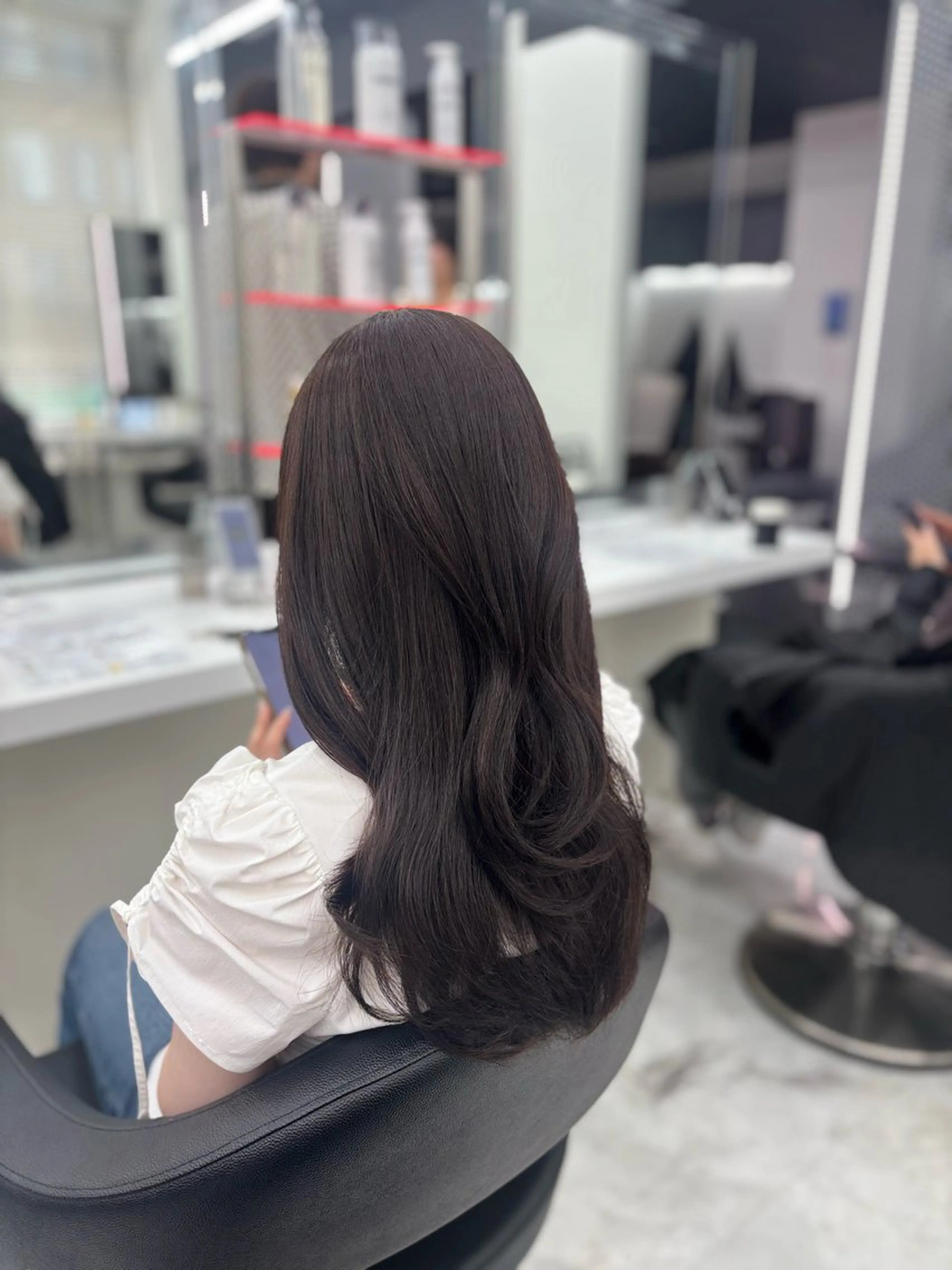 ロング カラー ヘアカラー 🤍レイヤー/顔周り 暖色hirari🤍のヘアスタイル