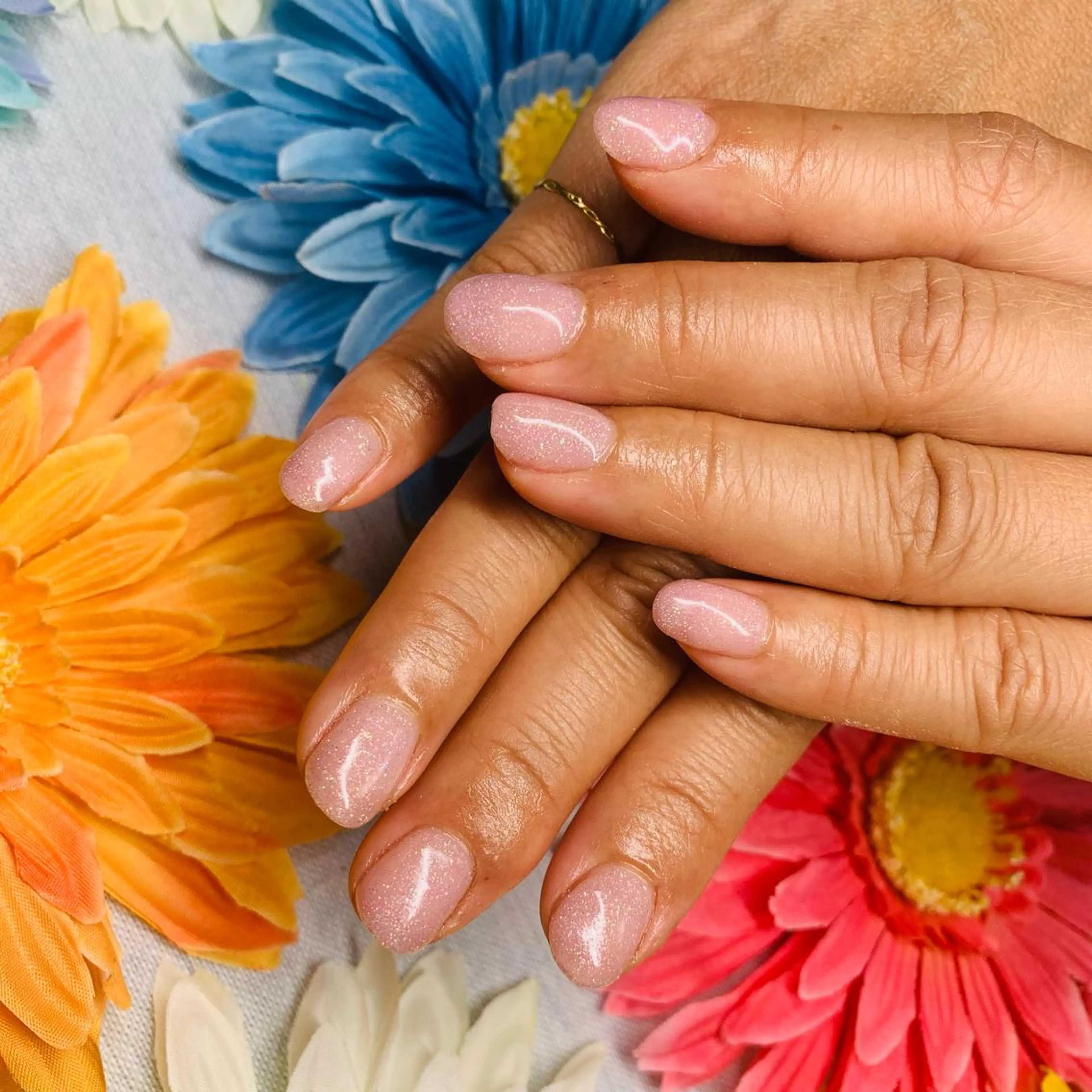 ネイル キラキラネイル ワンカラーネイル Nailsalon Spina 琴美のネイルデザイン