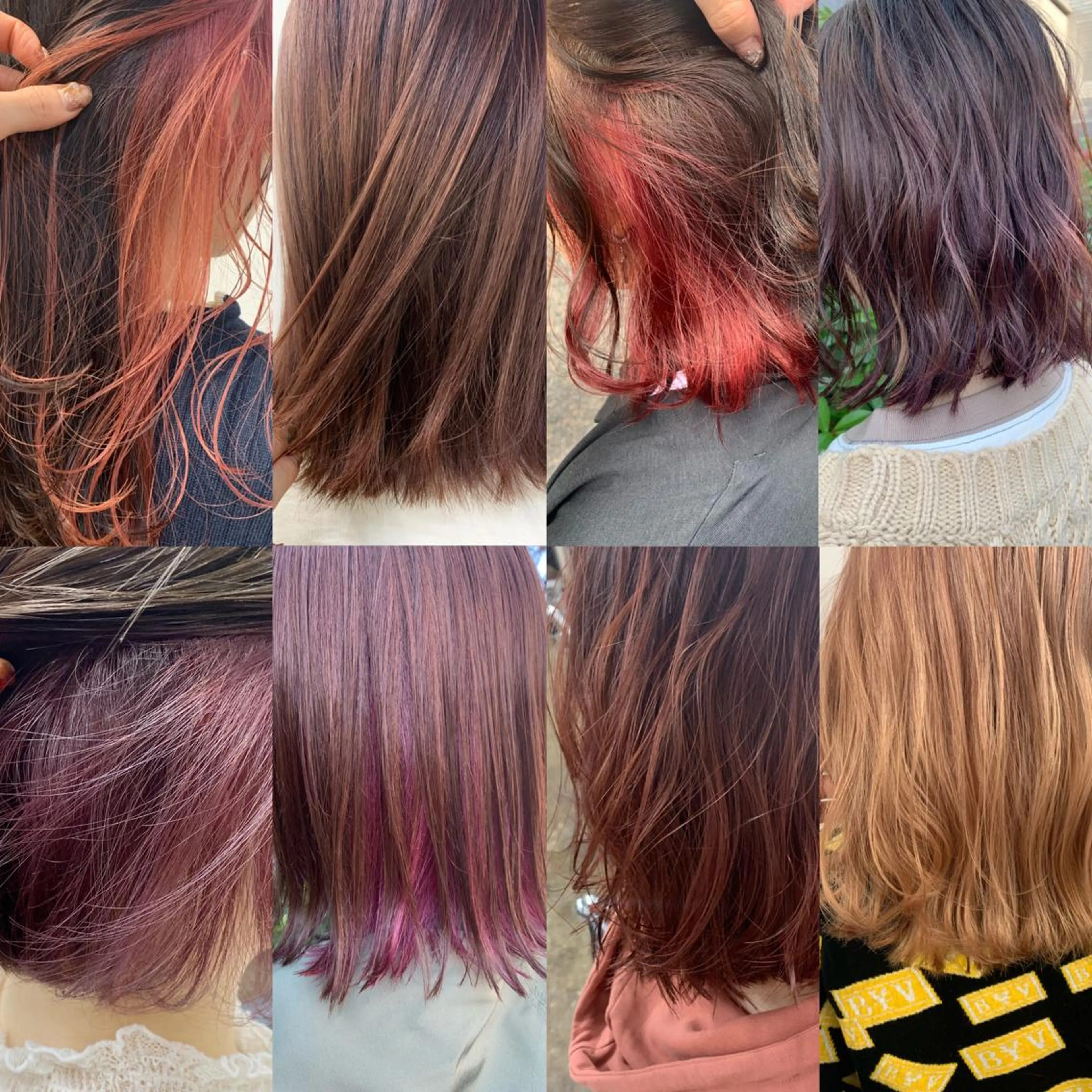 ミディアム ダブルカラー　/ インナーカラーMiiのヘアスタイル