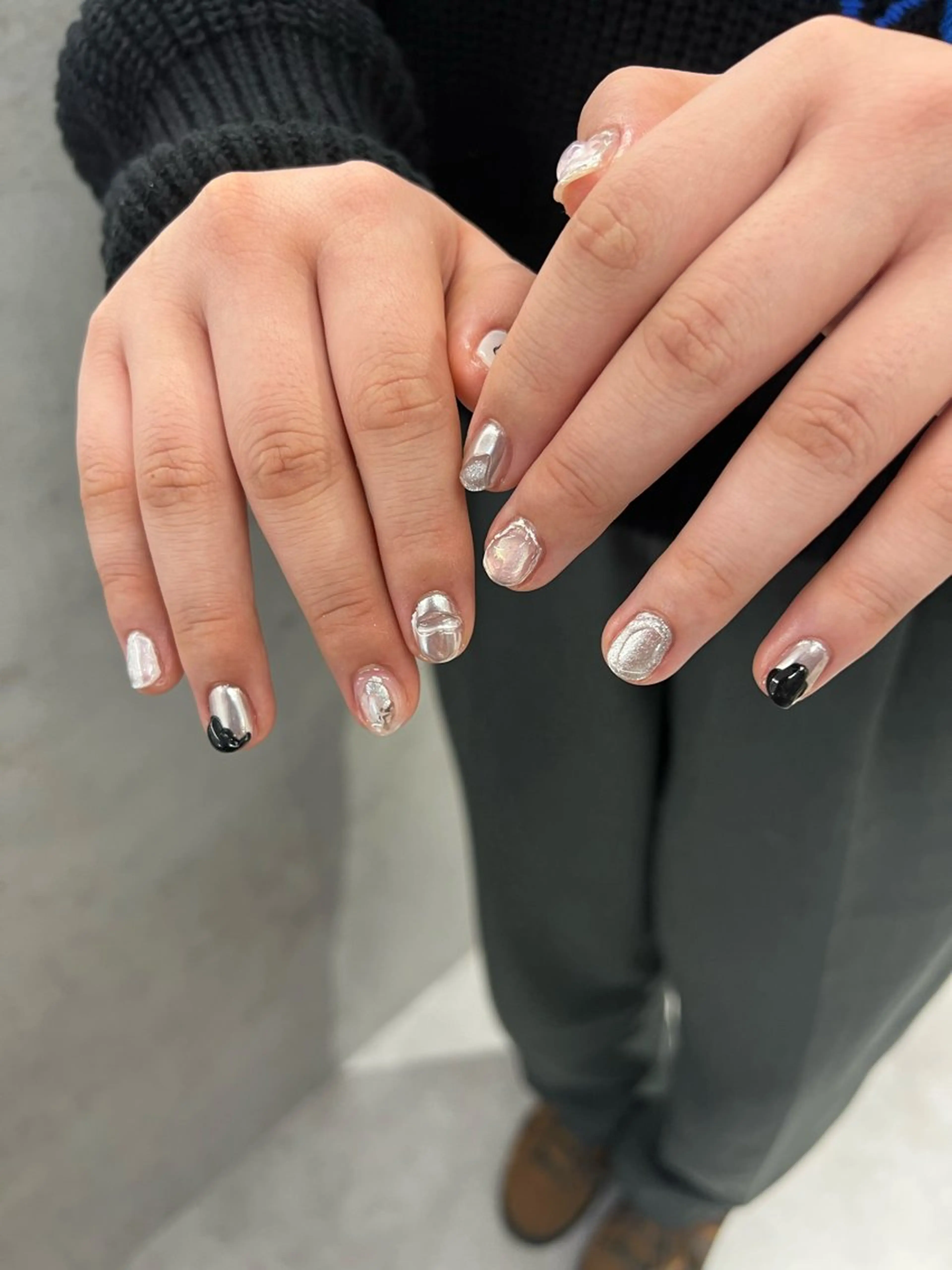 ネイル ニュアンスネイル ぷっくりネイル Bana_ Nailのネイルデザイン