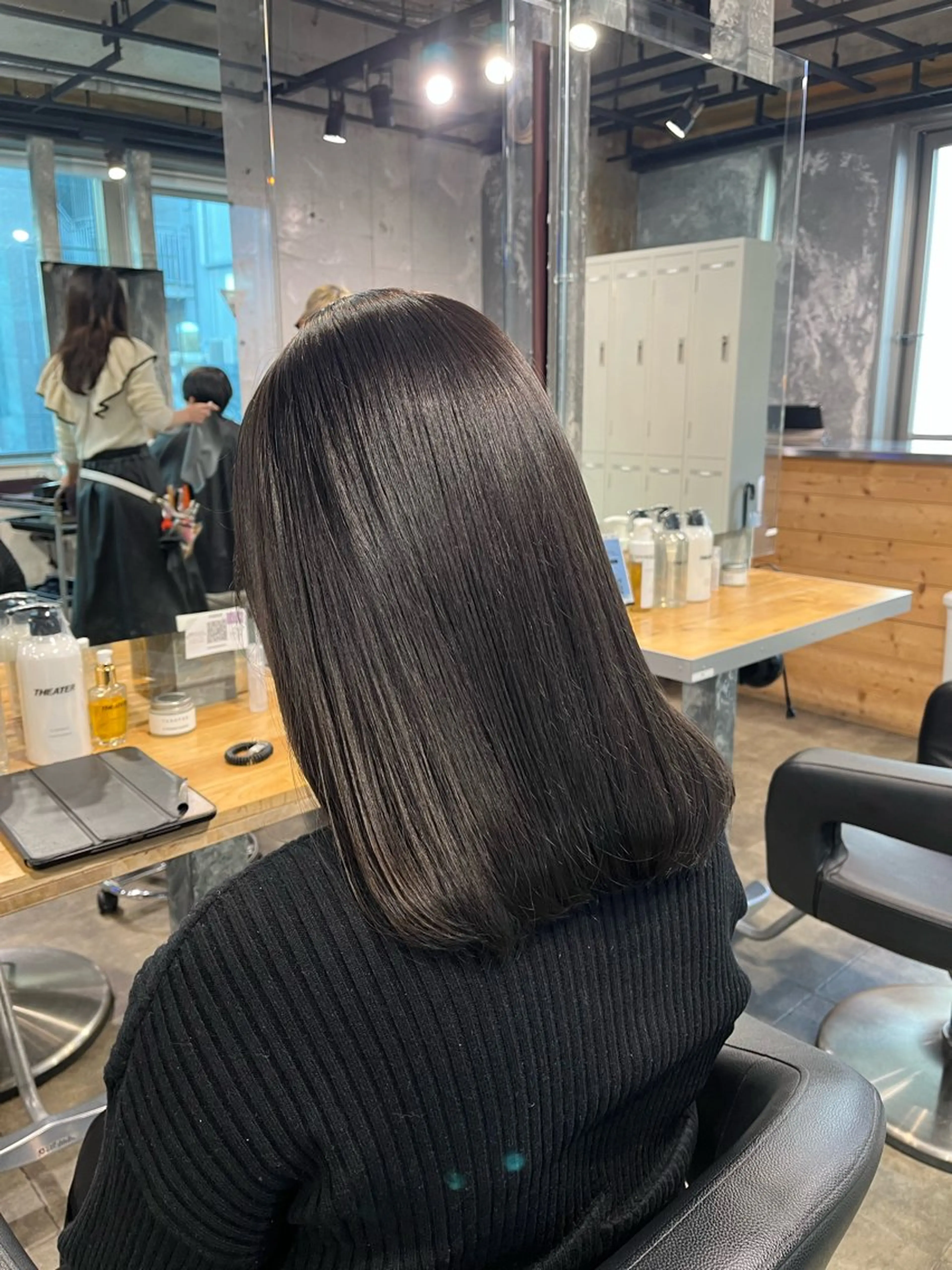 セミロング アッシュ アッシュグレー アッシュグレージュ haire所属・似合わせhair🌷 momoのヘアスタイル