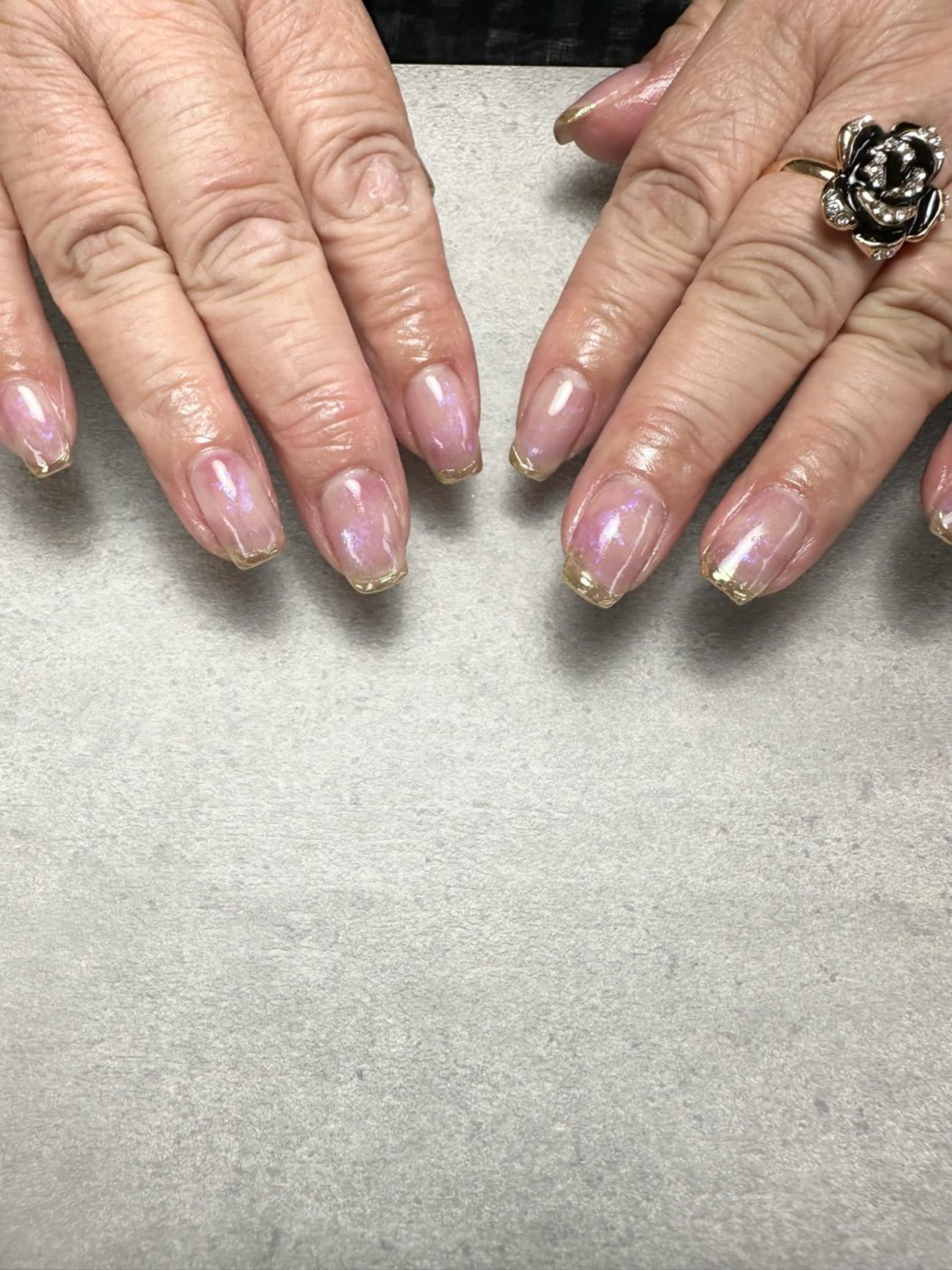 ネイル ニュアンスネイル ピンク nailroom Anmie.のネイルデザイン