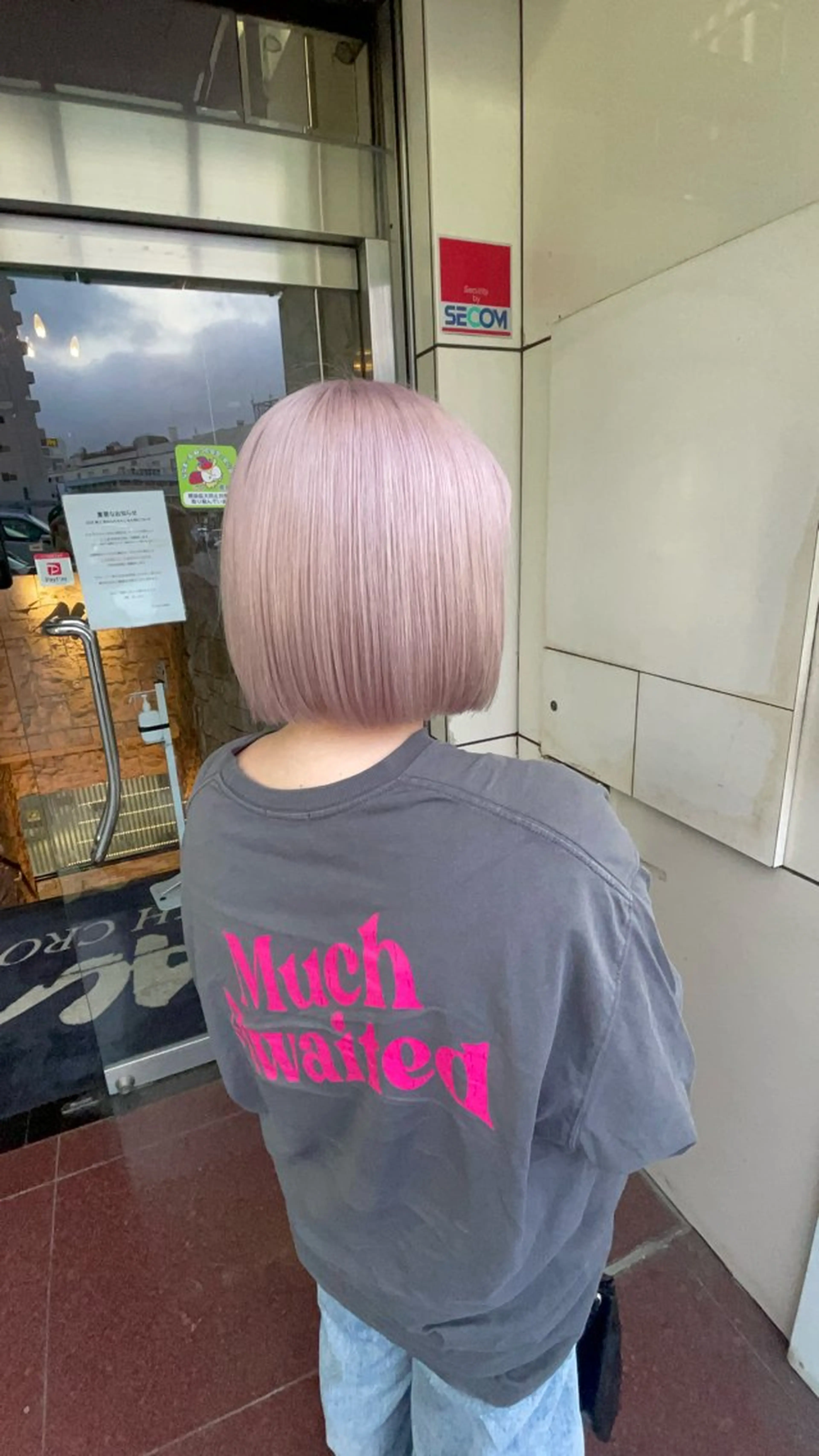 ショート カラー ハイトーンカラー ボブ ヘアカラー トリートメント ヘアセット アンククロス/ エクステ／ハイトーンのヘアスタイル