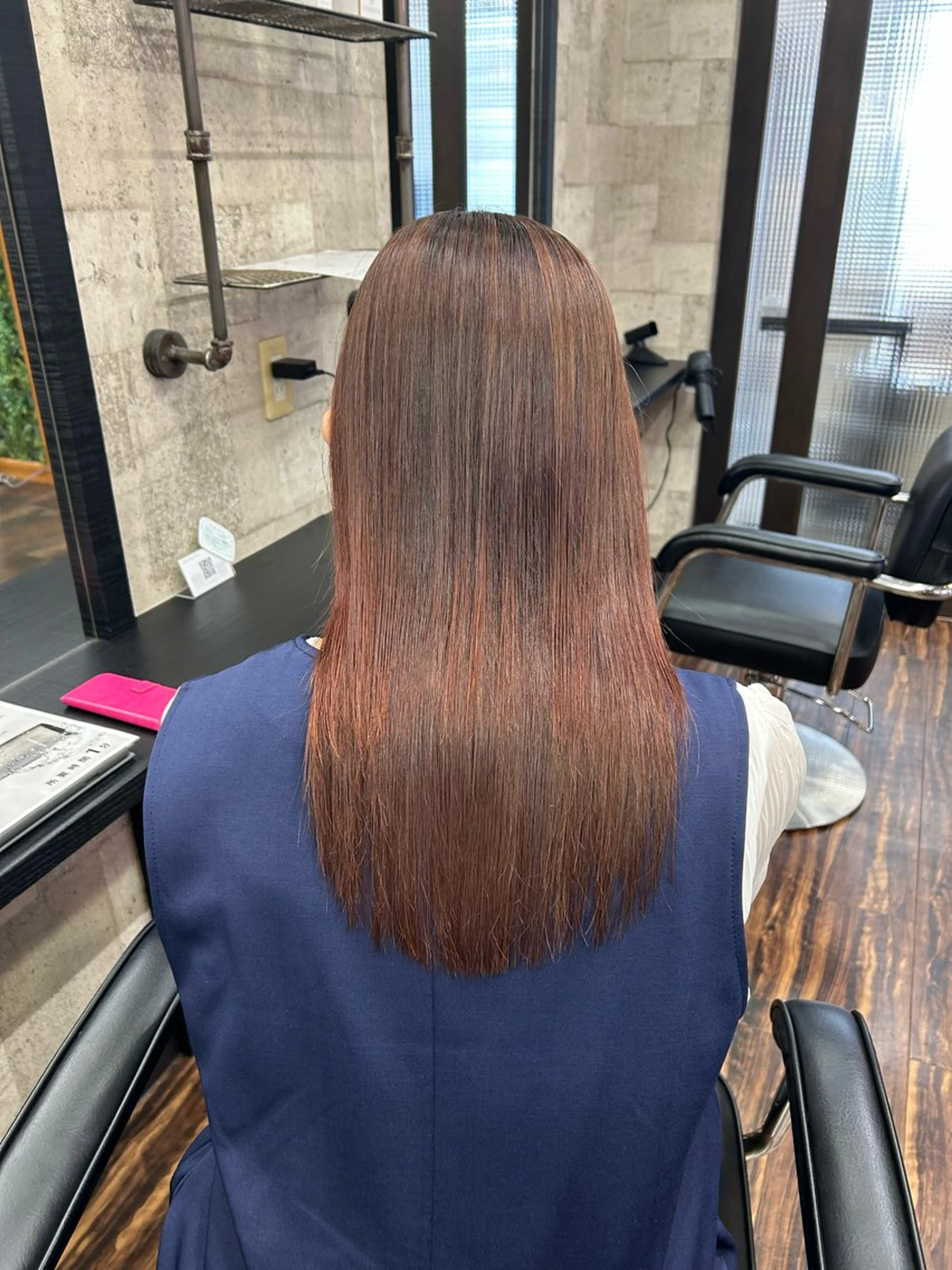 ロング 縮毛矯正 縮毛矯正 BALANCE ゆなのヘアスタイル