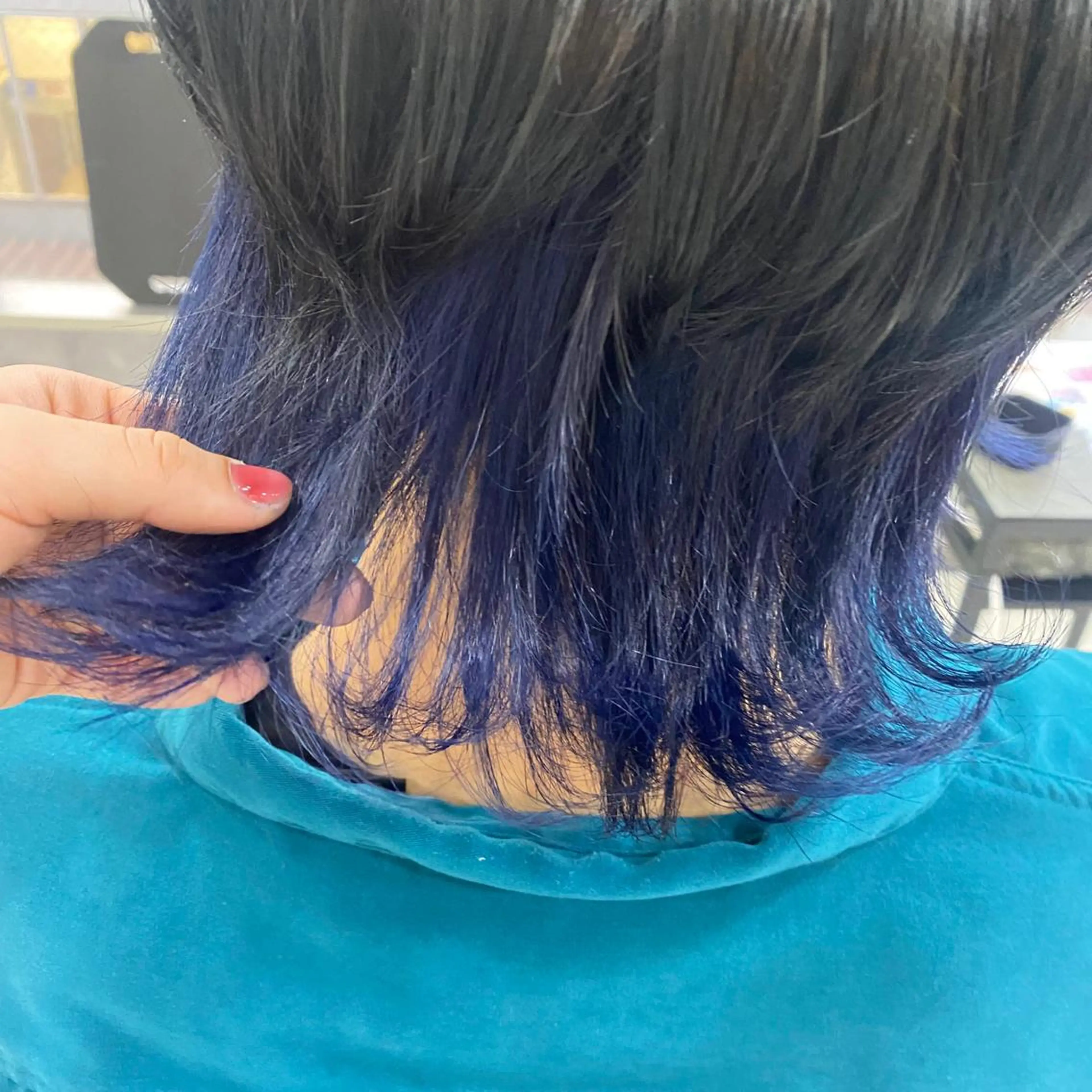 カラー ブルーカラー まつ毛パーマ専門 茉里のヘアスタイル