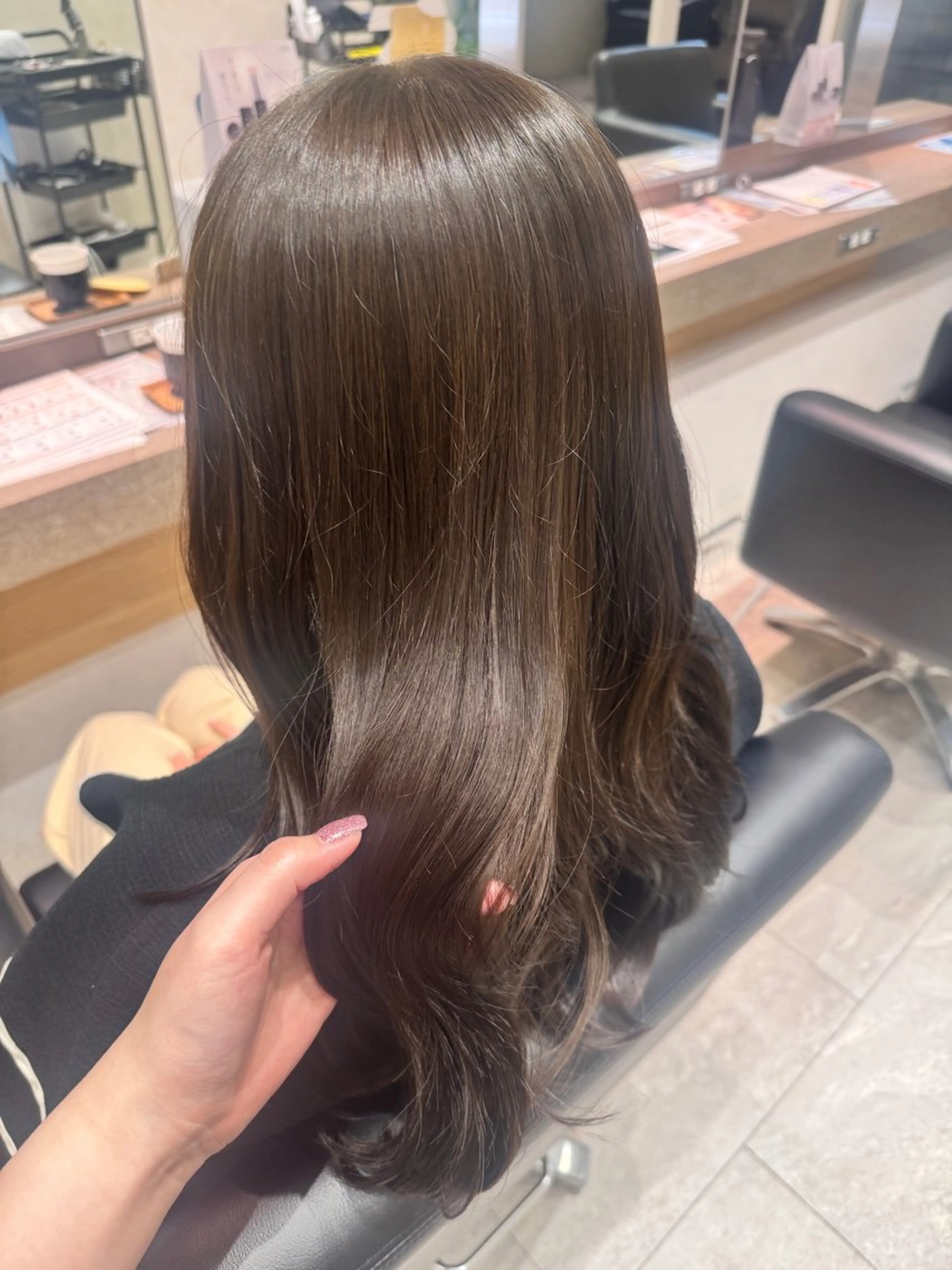 セミロング カラー オリーブカラー ヘアカラー sakura/板橋 モデル募集中🪄︎︎のヘアスタイル