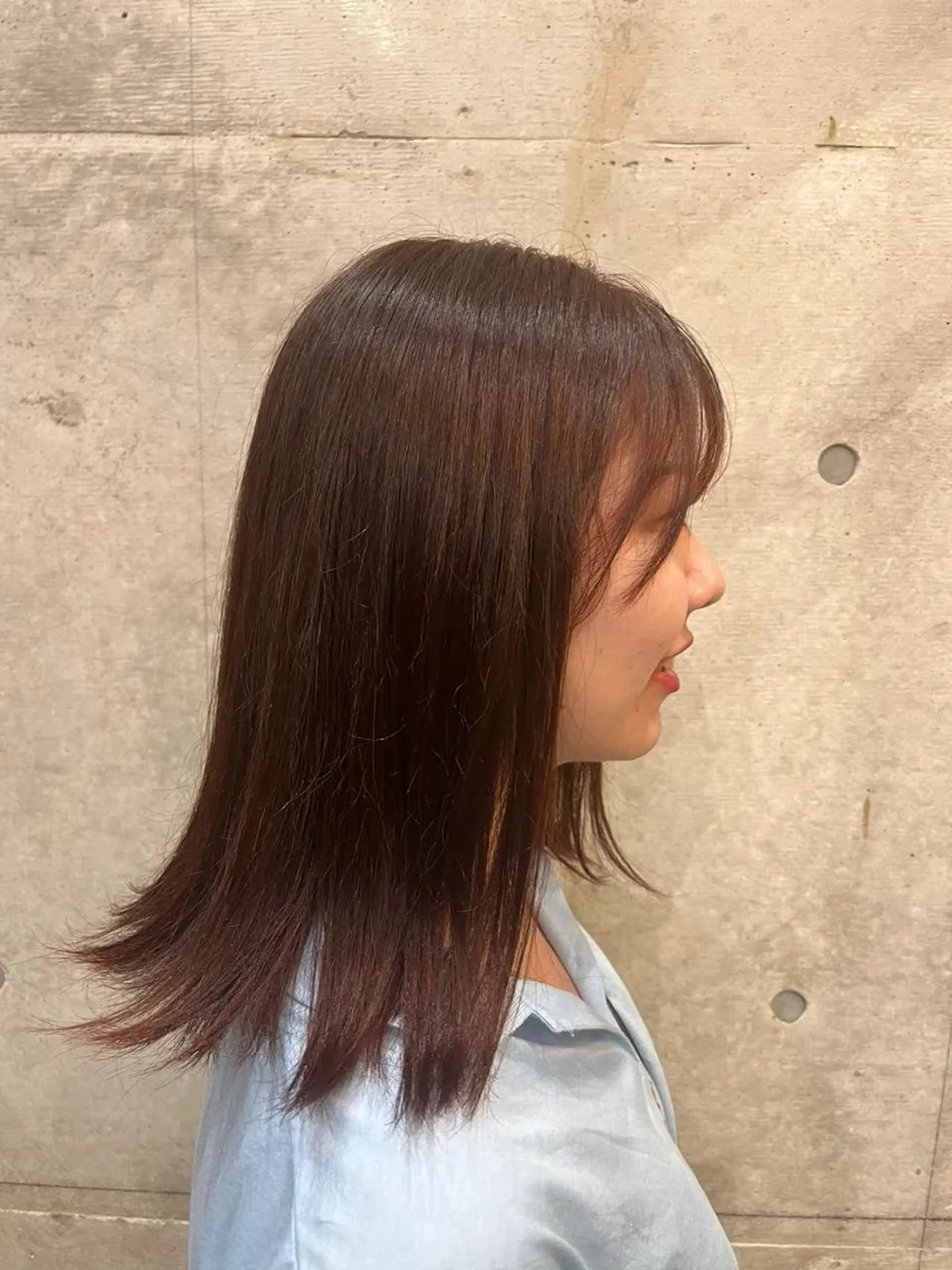 セミロング ヘアカラー Luxe【ラグゼ】所属・🍐ki ri🍐のヘアスタイル