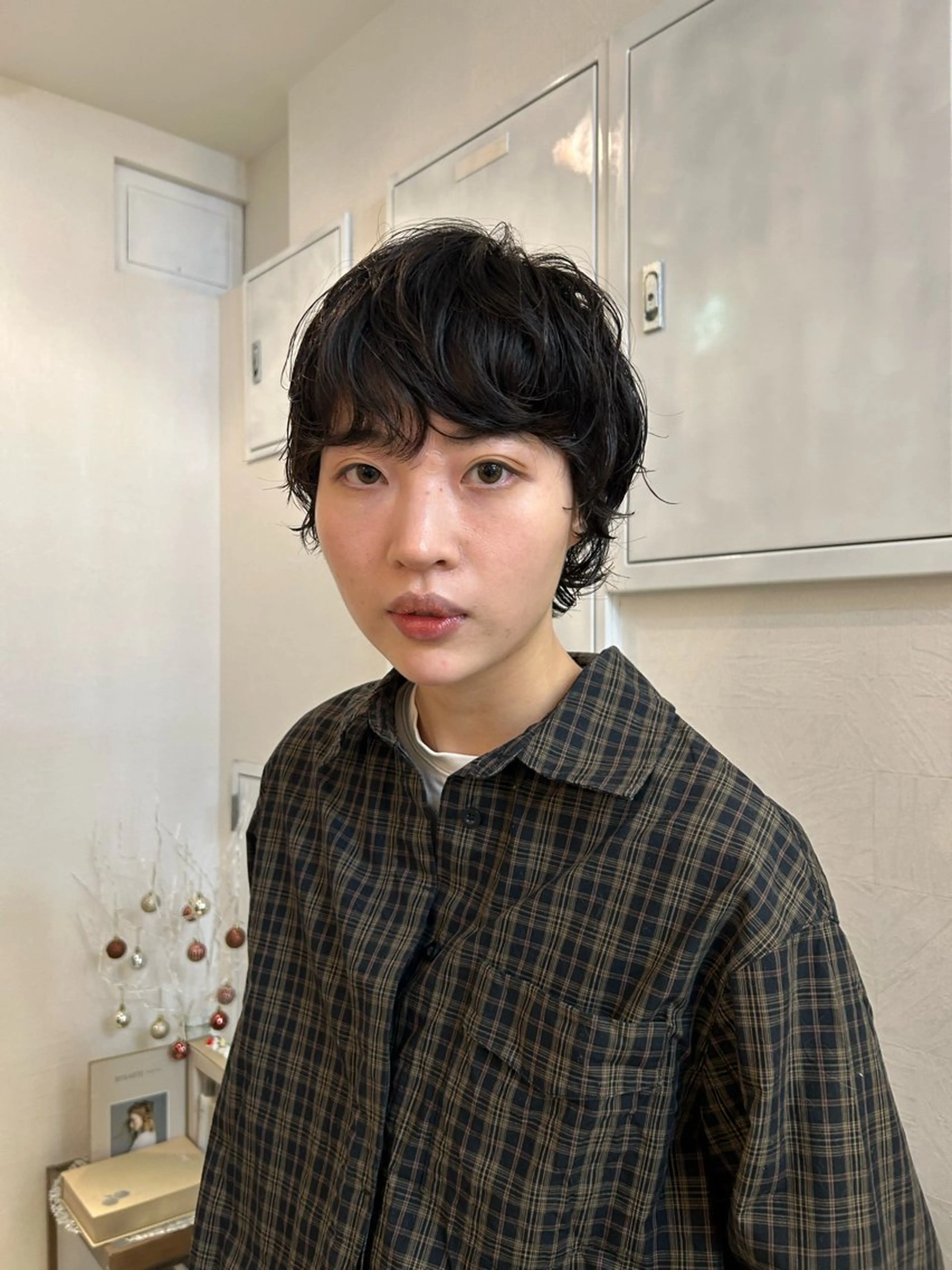 ショート カット パーマ トリートメント Yui. ハイトーン/パーマ/のヘアスタイル