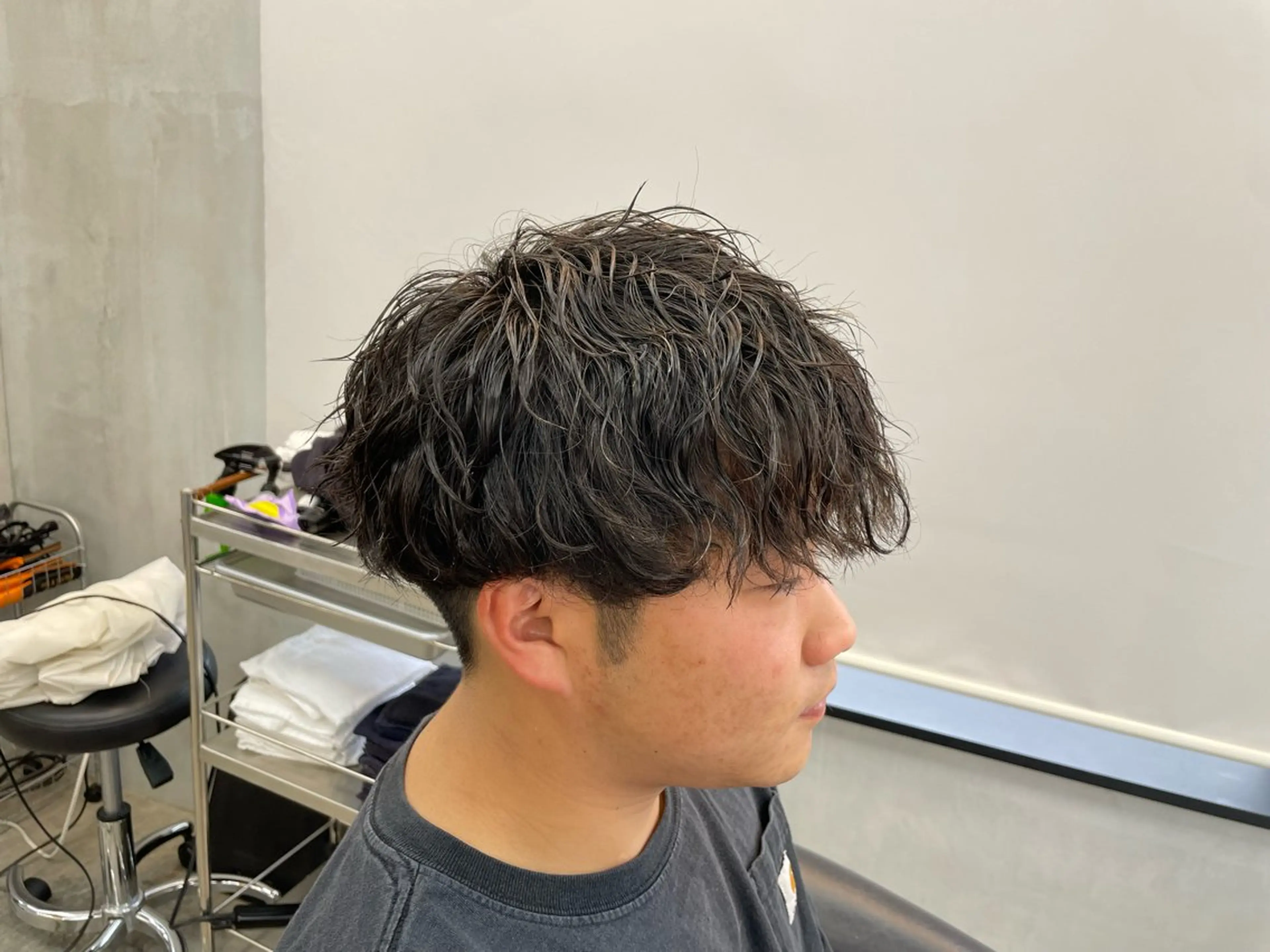 メンズ カット パーマ トリートメント メンズ🔥 松本明日翔のヘアスタイル