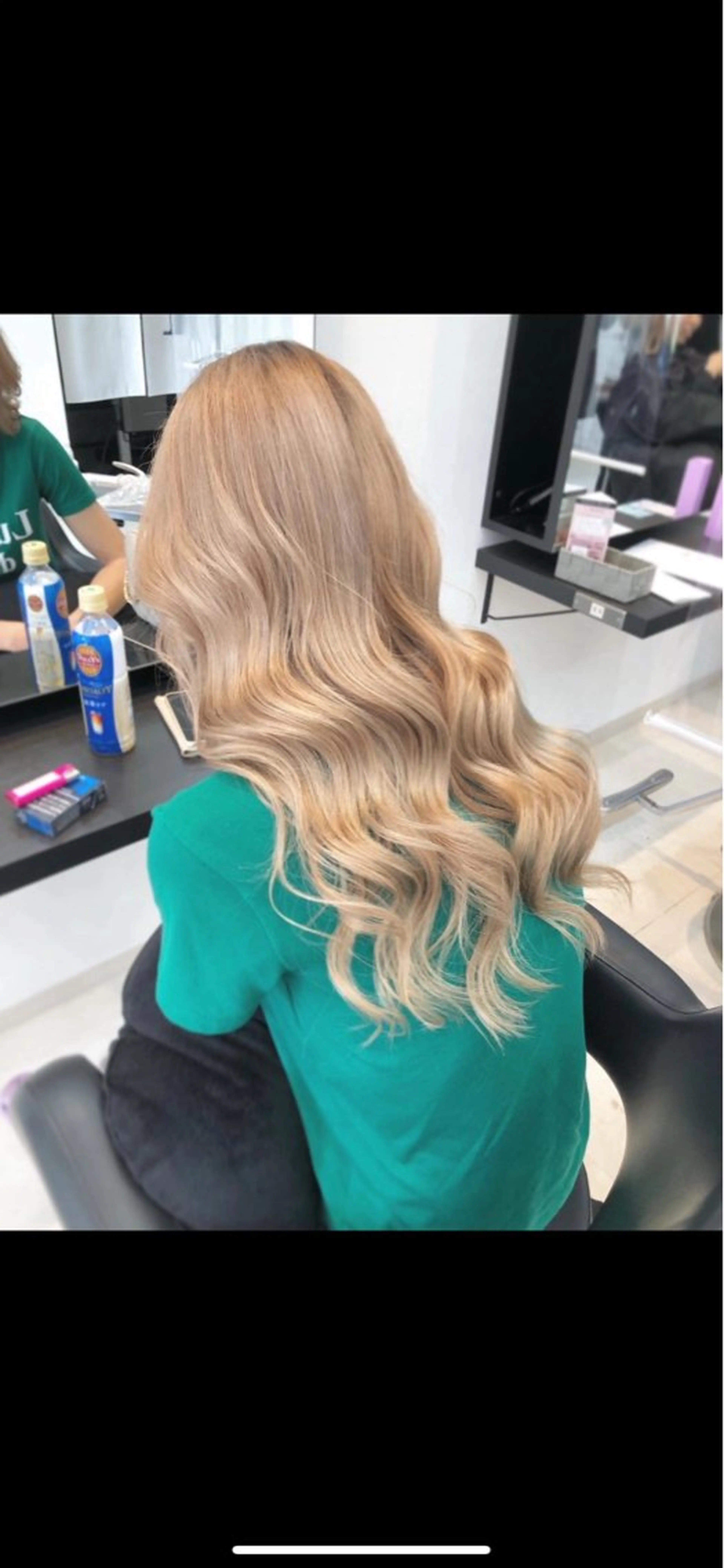 ロング カラー ブリーチ ブロンド 近江 直毅のヘアスタイル