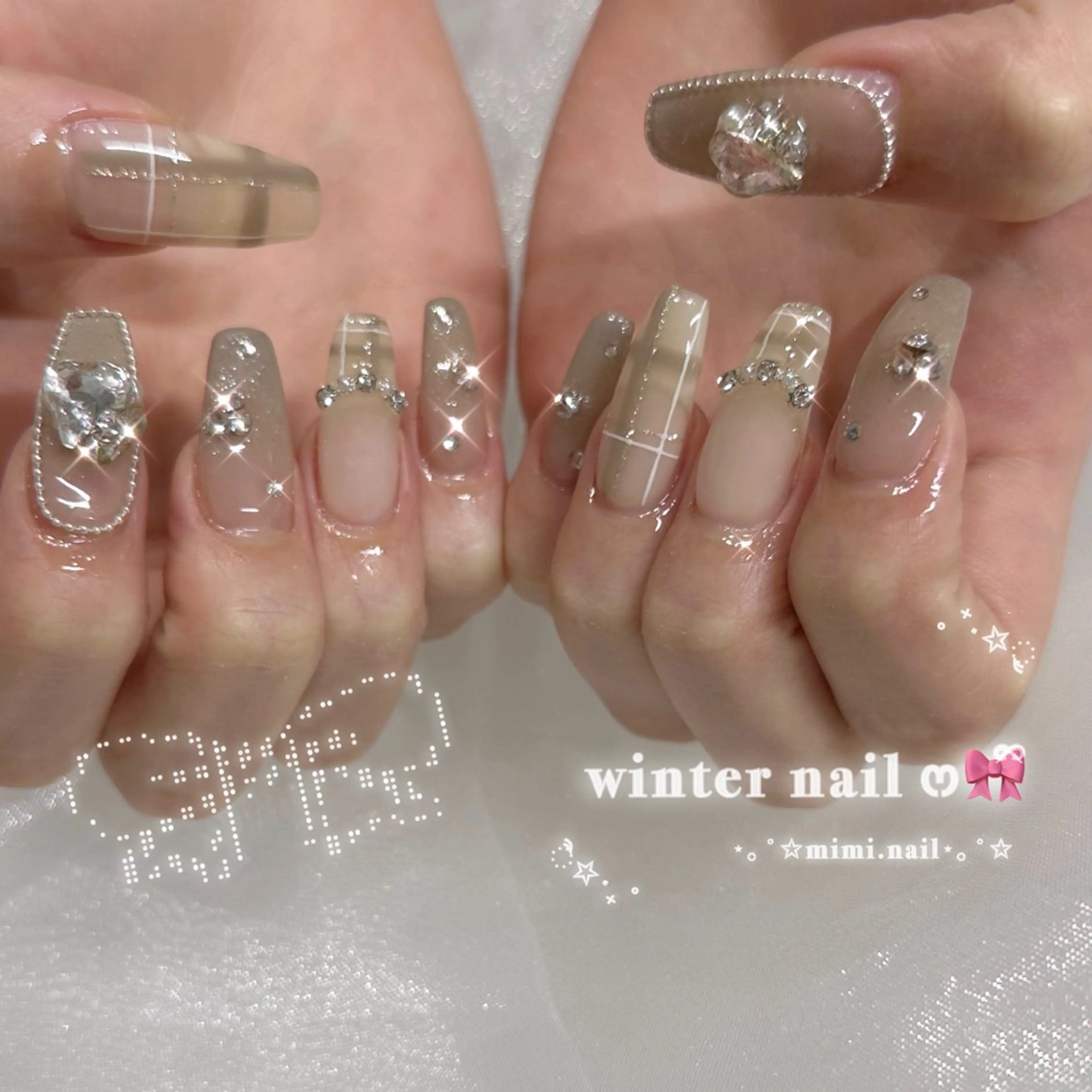 ネイル ハンドネイル coco.nail/ y2k/ワンホンのネイルデザイン