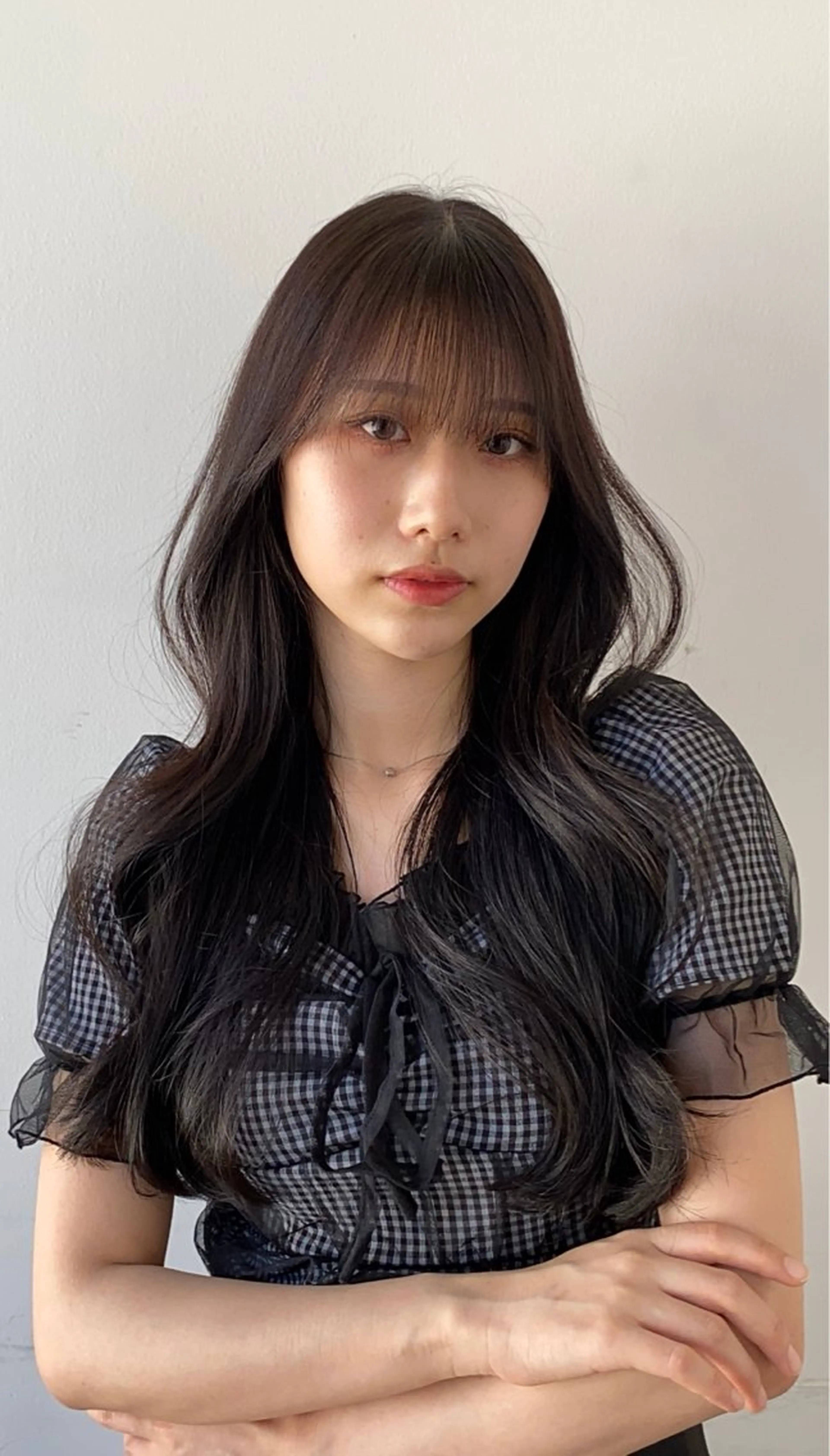 セミロング カラー ヘアアレンジ カット ヘアカラー トリートメント 最小顔周りカット/ くびれヘア/窪田洸希のヘアスタイル