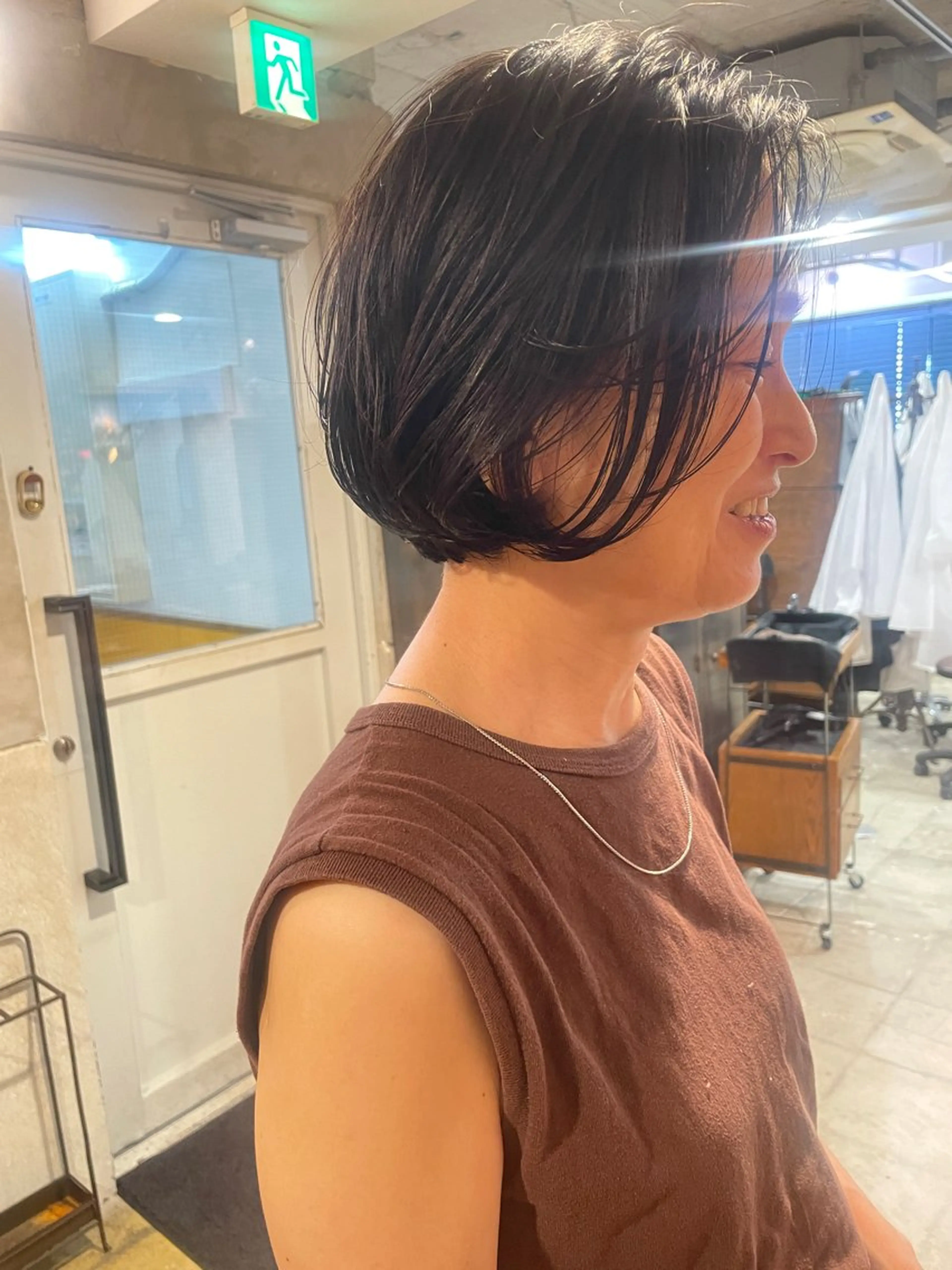 ショート パーマ カット パーマ トリートメント さの あやねのヘアスタイル