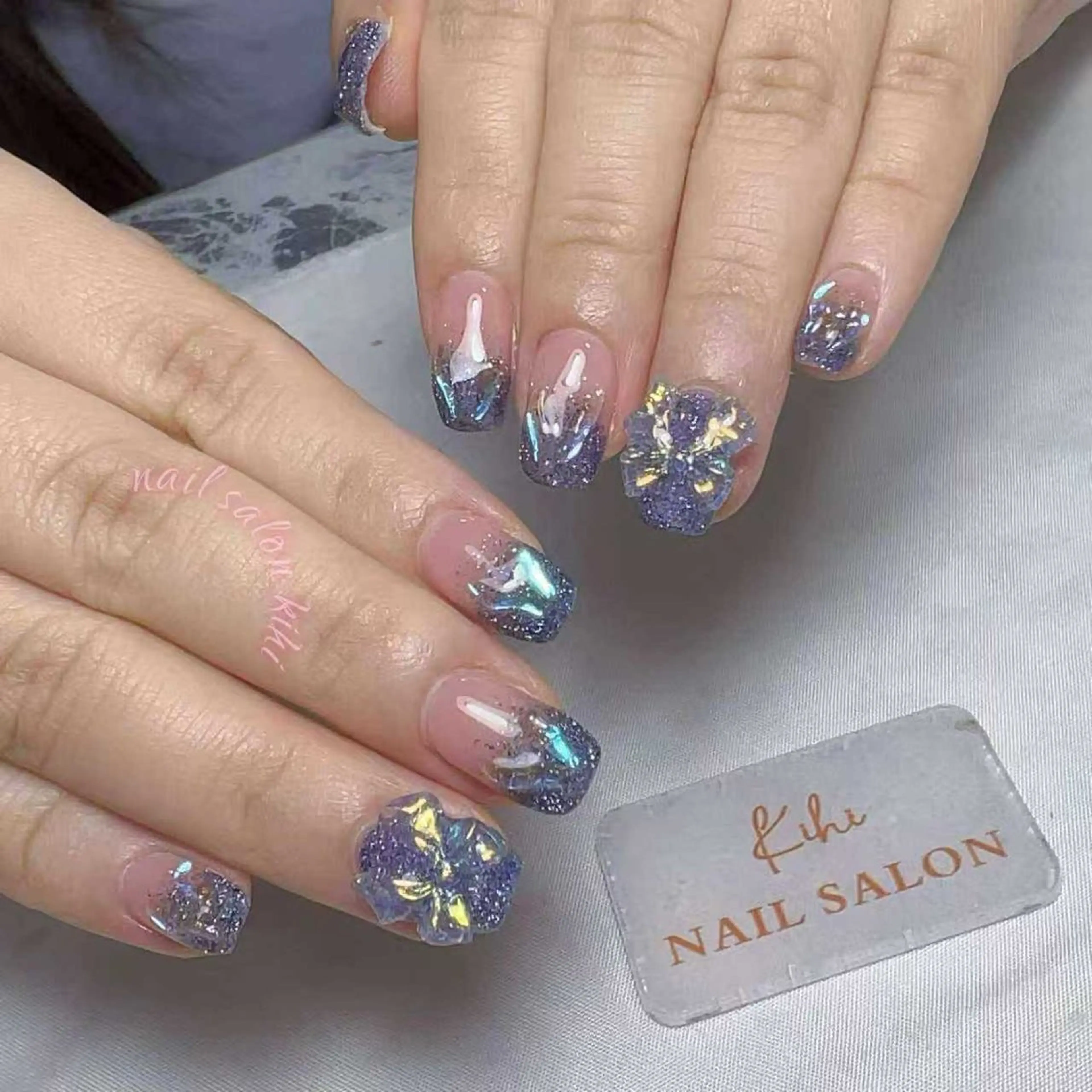 ネイル アートネイル フレンチネイル ジェルネイル グラデーション 韓国ネイル ハンドネイル Nail Salon Kihi さくらのネイルデザイン