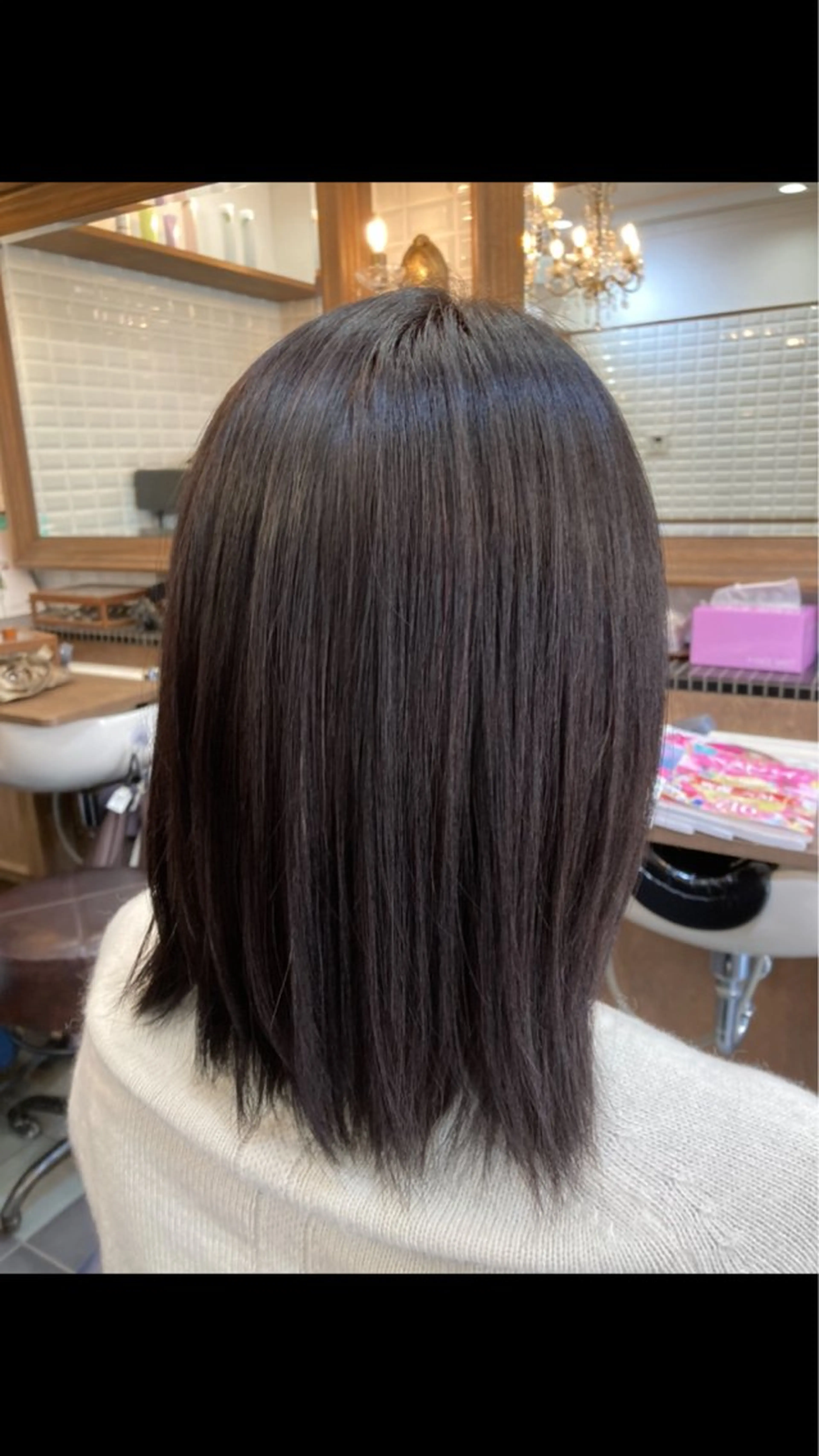 ミディアム 髪質改善 トリートメント ヘアカラー トリートメント ルピナス中田店長 山口大地のヘアスタイル