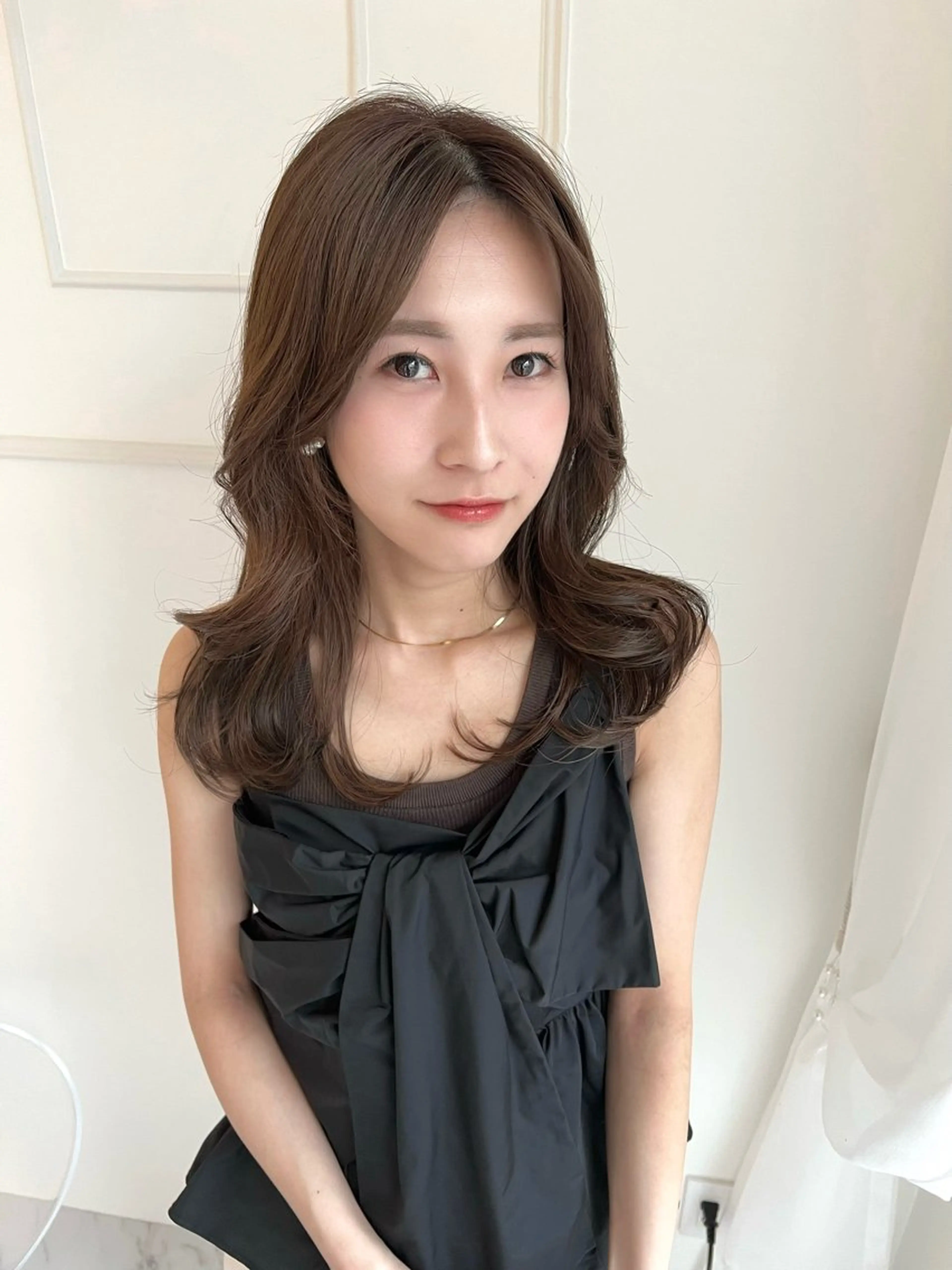 セミロング ParveMix 佐々木梨紗🤍のヘアスタイル