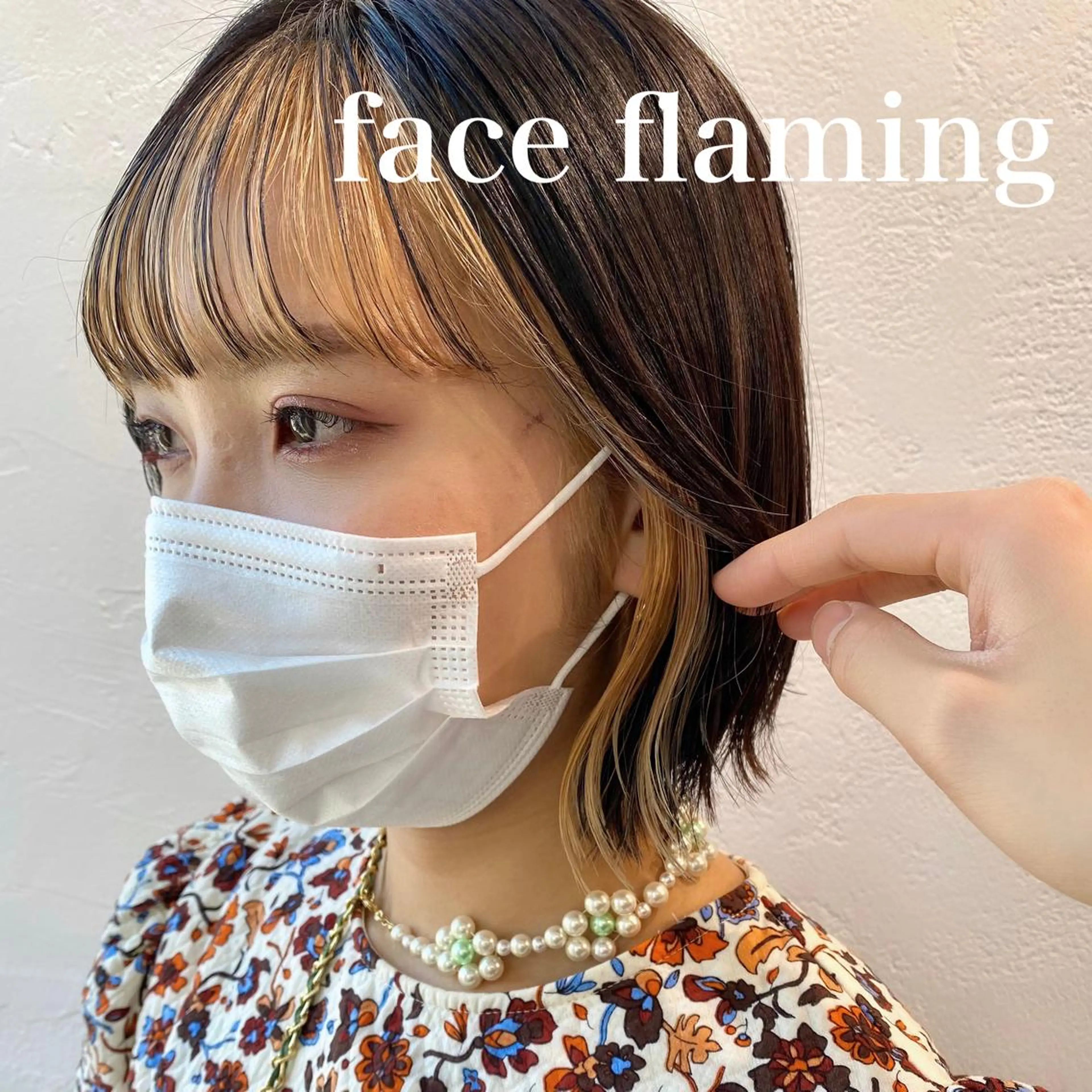 ショート カラー ミストバング  フェイスフレーミング インナーカラー/レイ ヤーカット♡/マキシのヘアスタイル