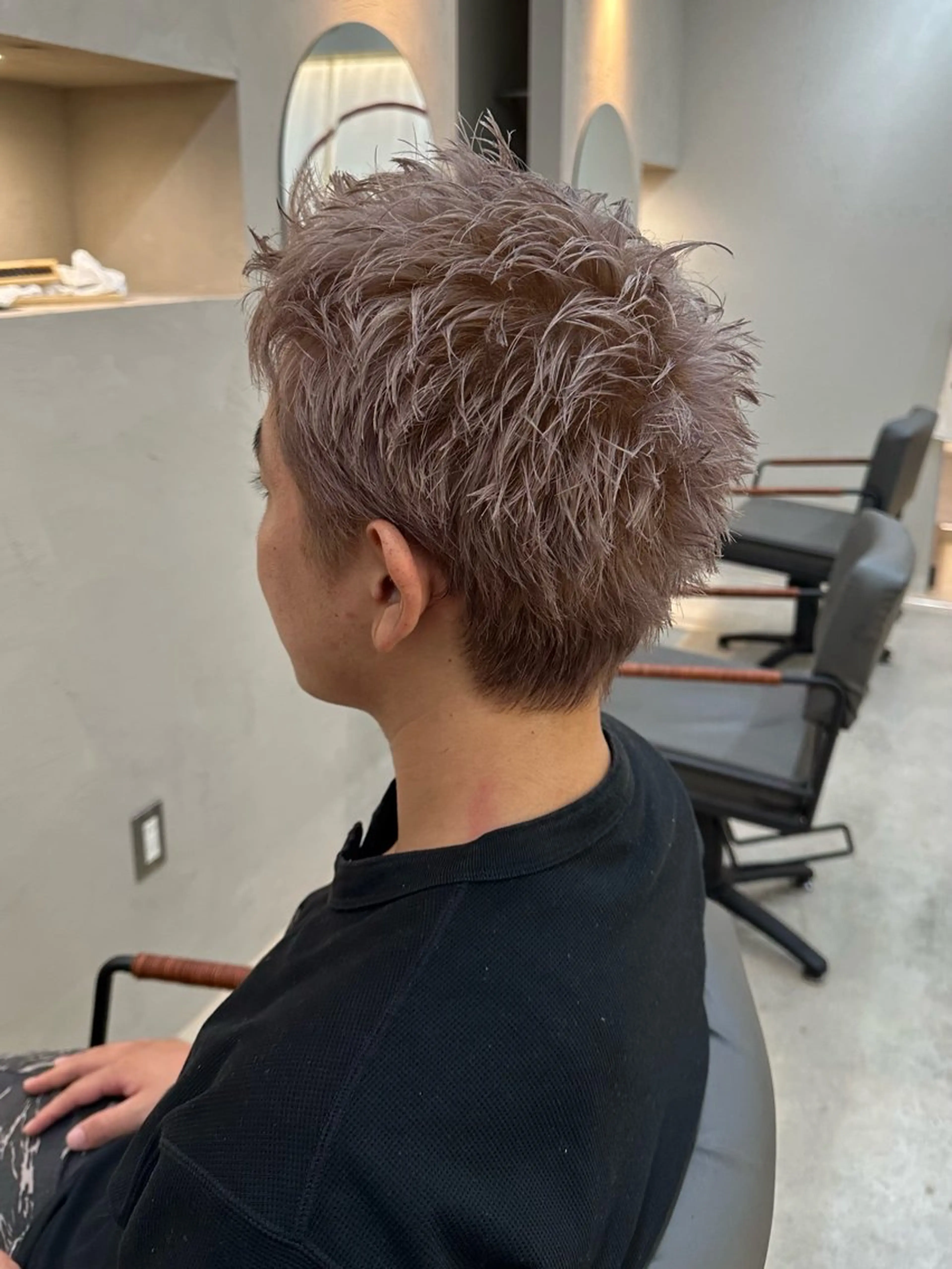 ショート カラー メンズ カット ヘアカラー 木下 健心のヘアスタイル