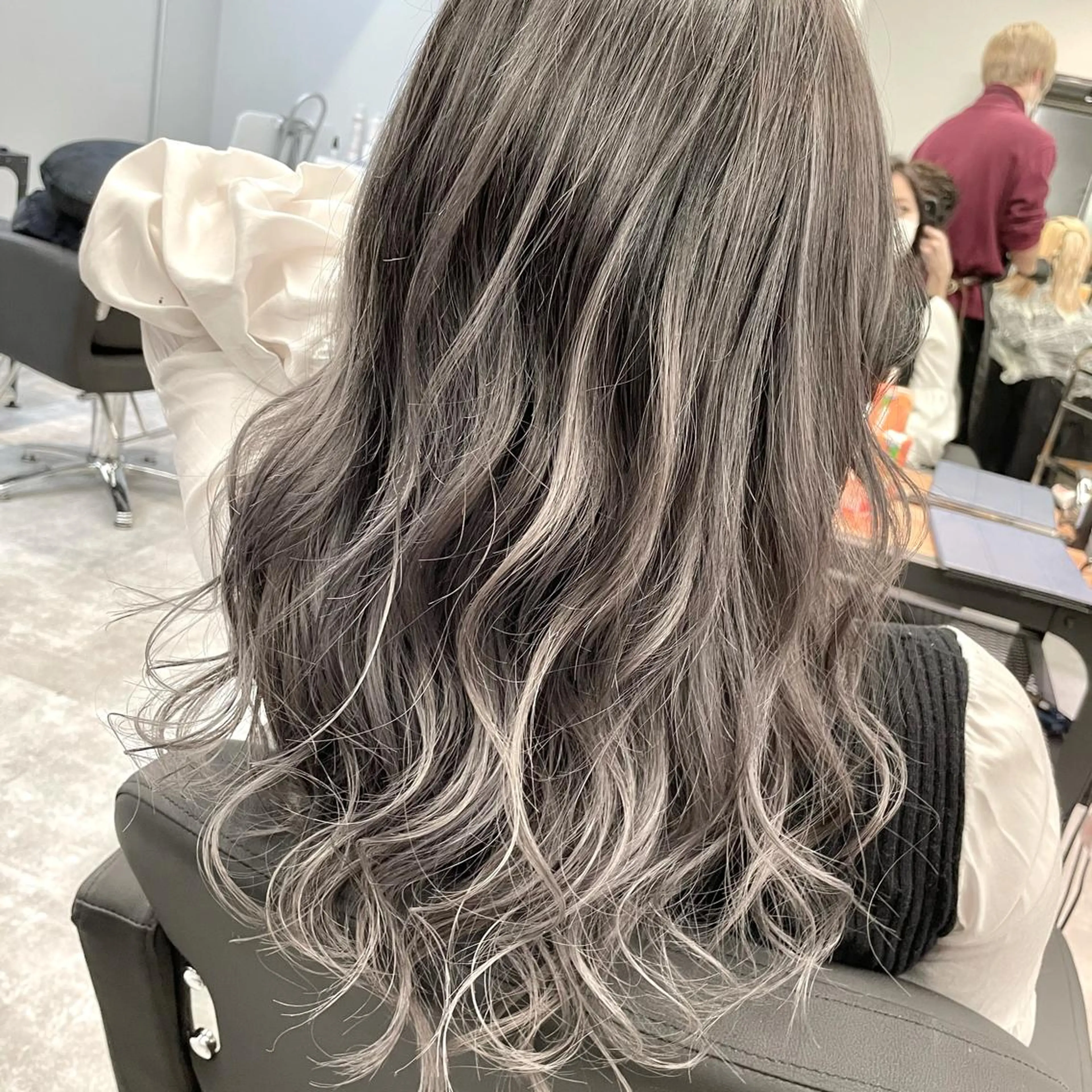 ロング カラー ハイライトカラー ハイライト MiL所属・✨ハイトーン✨ 濱田知孝のヘアスタイル