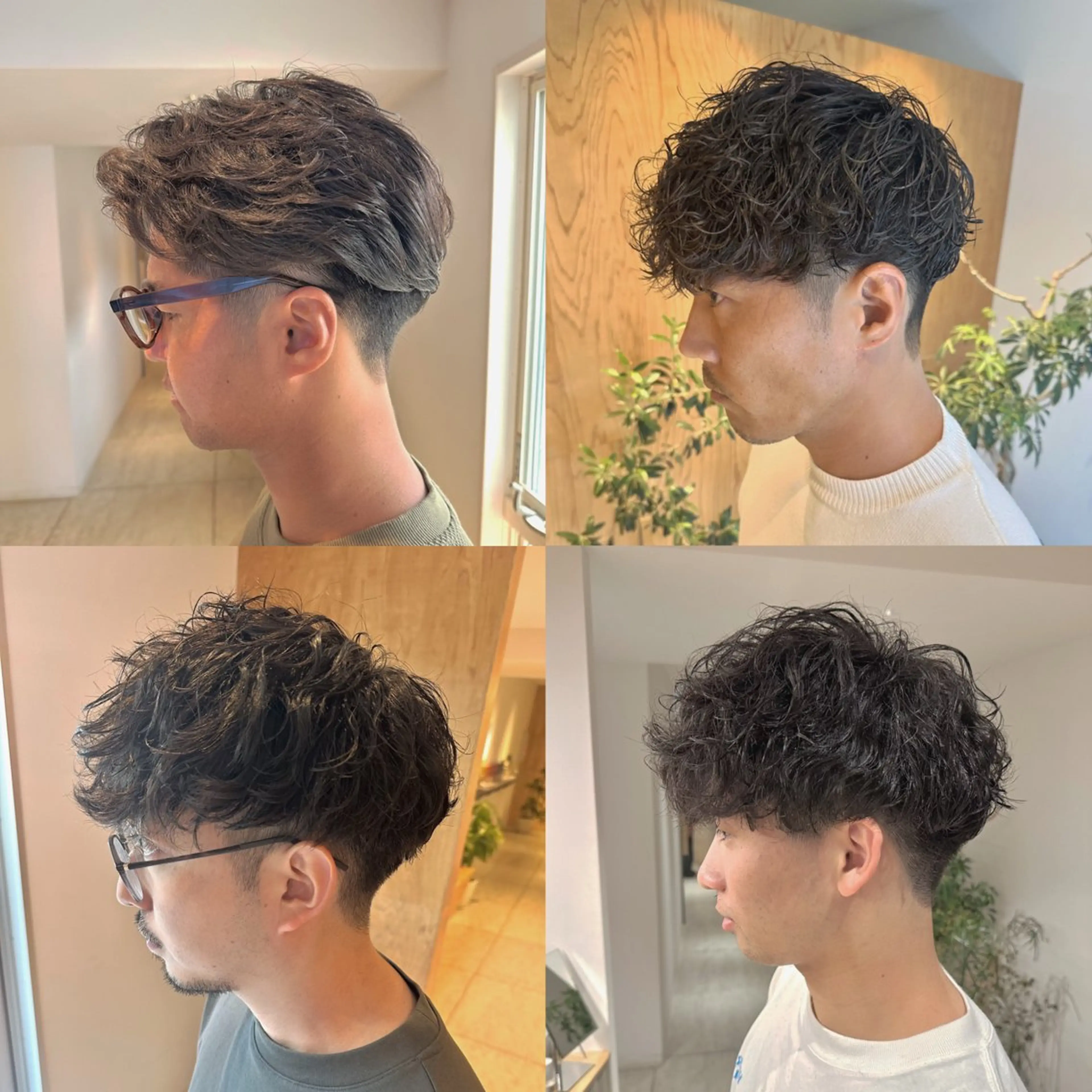 ミディアム パーマ メンズ 刈り上げ メンズパーマ達人/ フェード/イツキのヘアスタイル