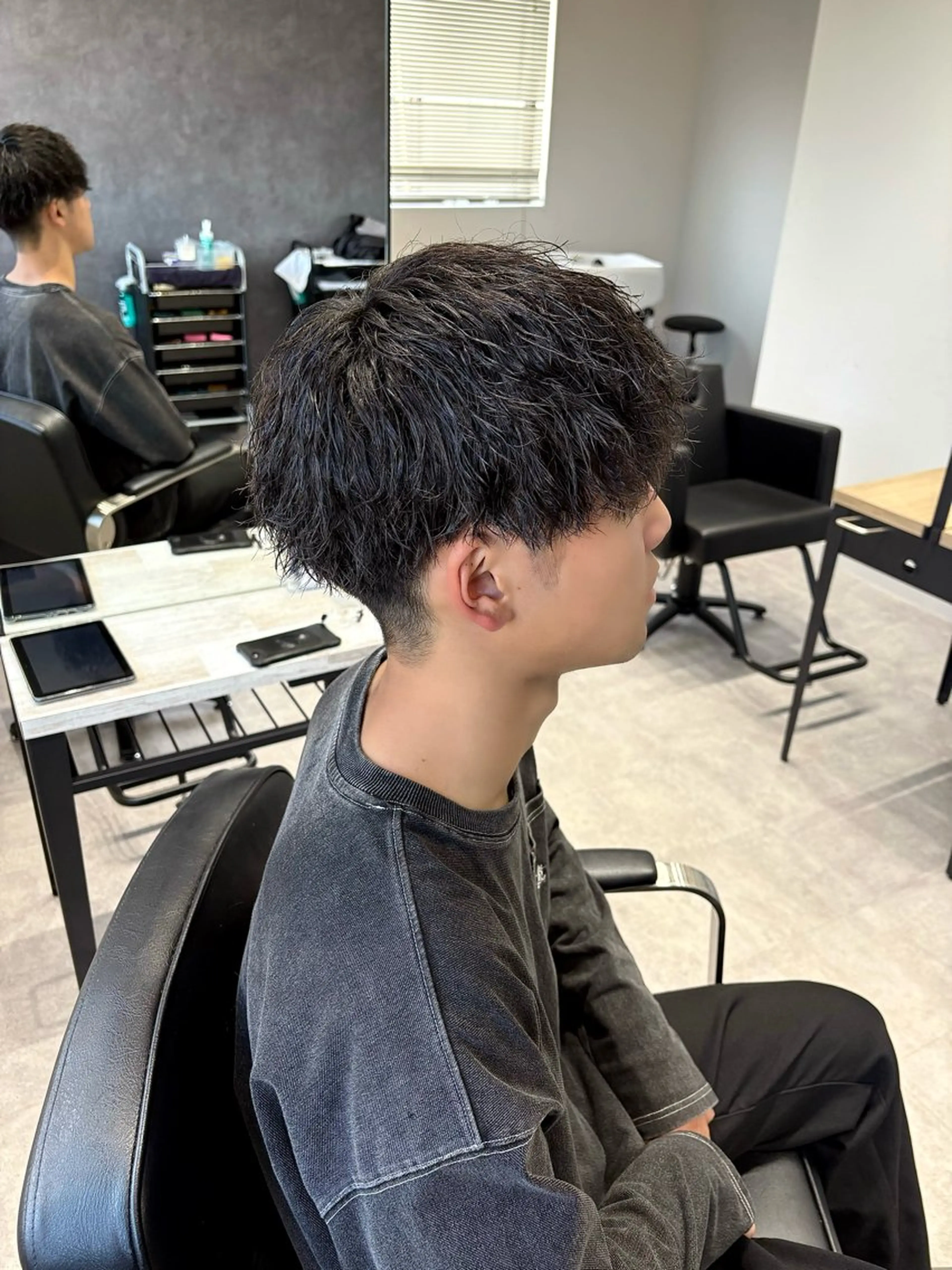 【 メンズ限定 】カット＋ツイストスパイラルケアパーマ＋専用トリートメント✨️の写真