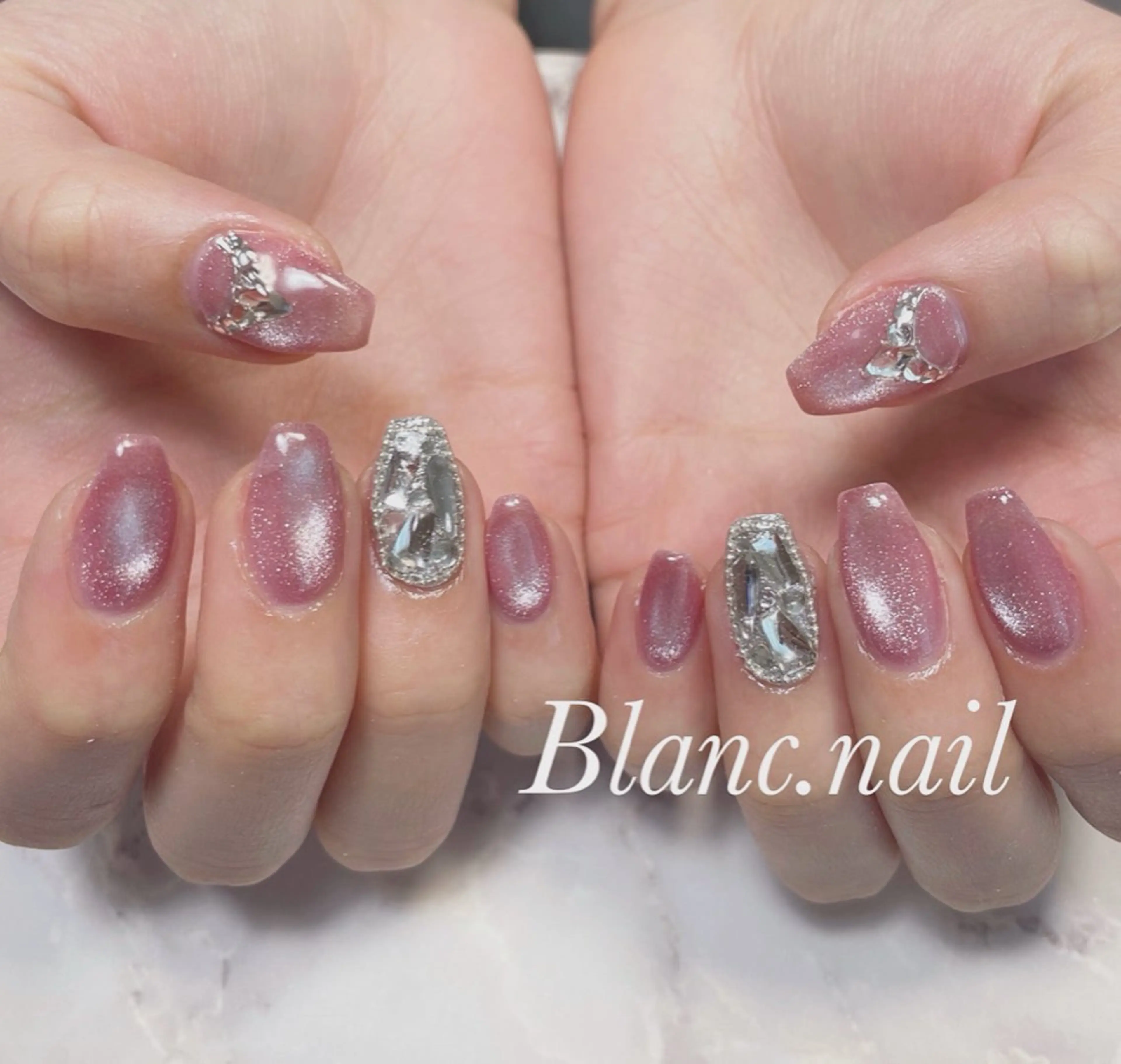 ネイル ジェルネイル ニュアンスネイル パラジェル ワンホンネイル 冬ネイル ハンドネイル BLANCEnail所属・BLANCnail yuuのネイルデザイン