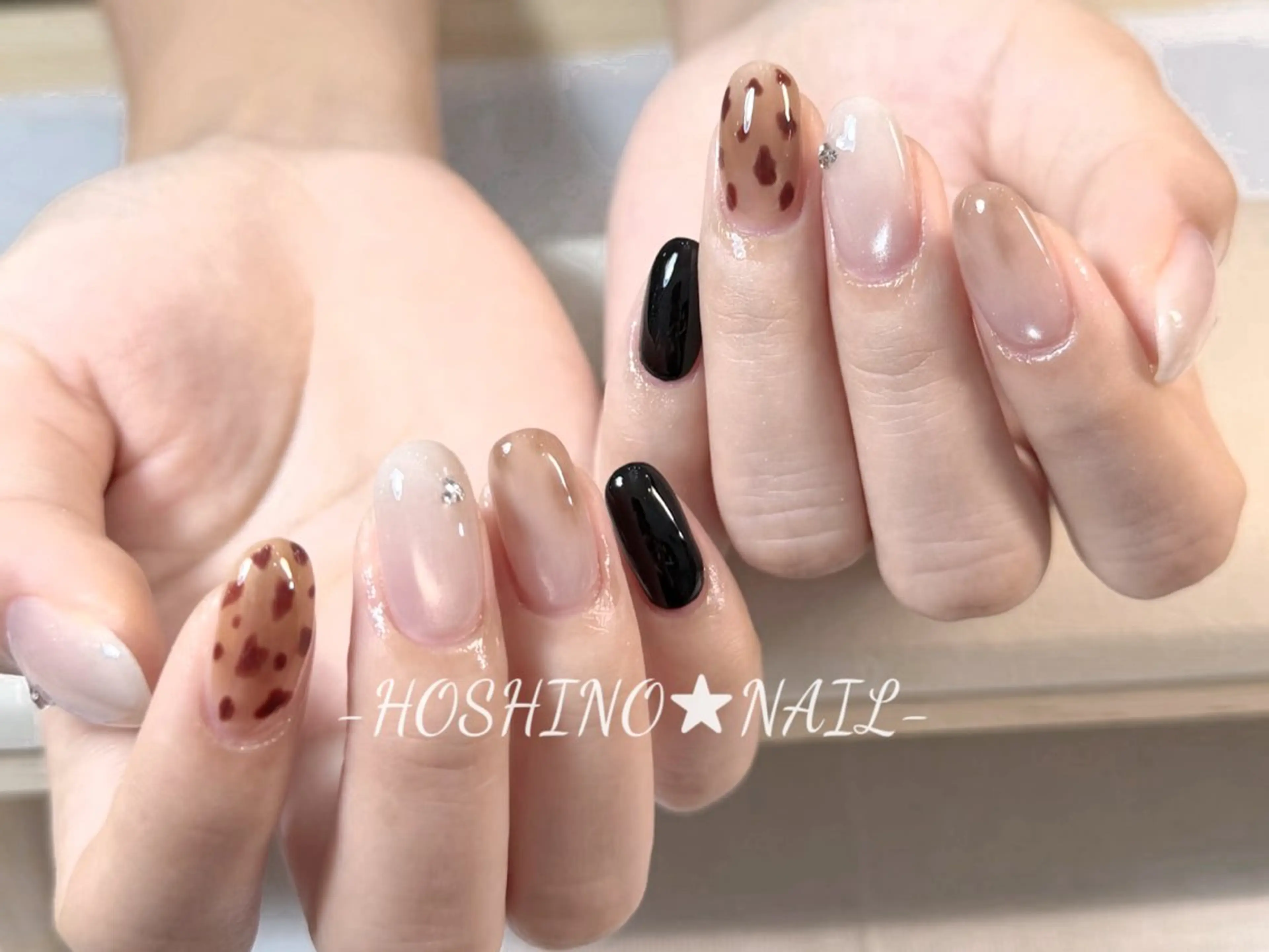 ネイル オーロラネイル チークネイル ドット フットネイル フレンチネイル ハンドネイル ★HOSHINO NAIL★新宿店のネイルデザイン