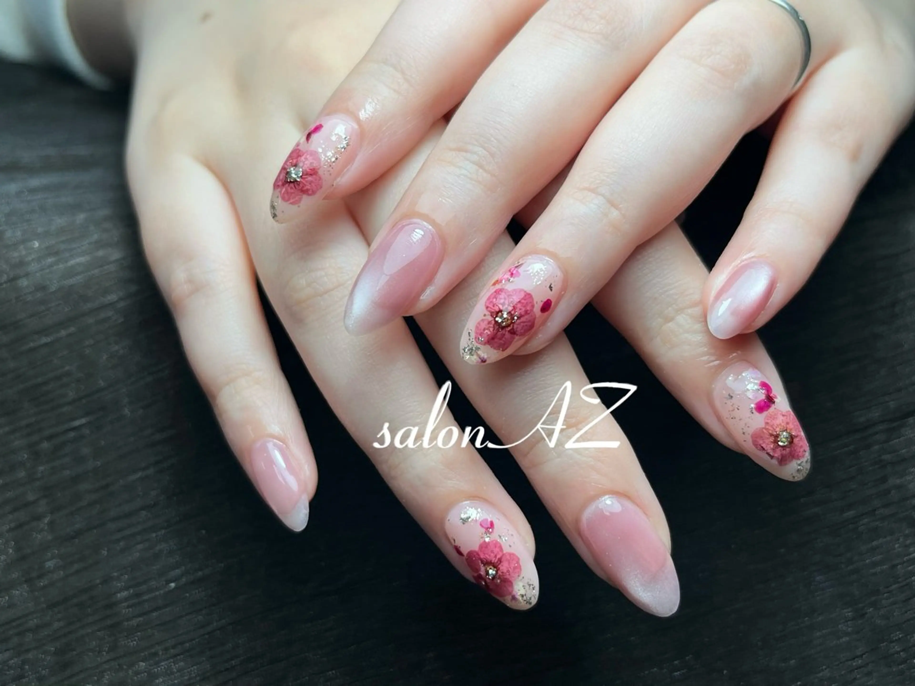 ネイル 長さ出し フットネイル フレンチネイル マグネットネイル ニュアンスネイル ハンドネイル salonAZ トップネイリストのネイルデザイン