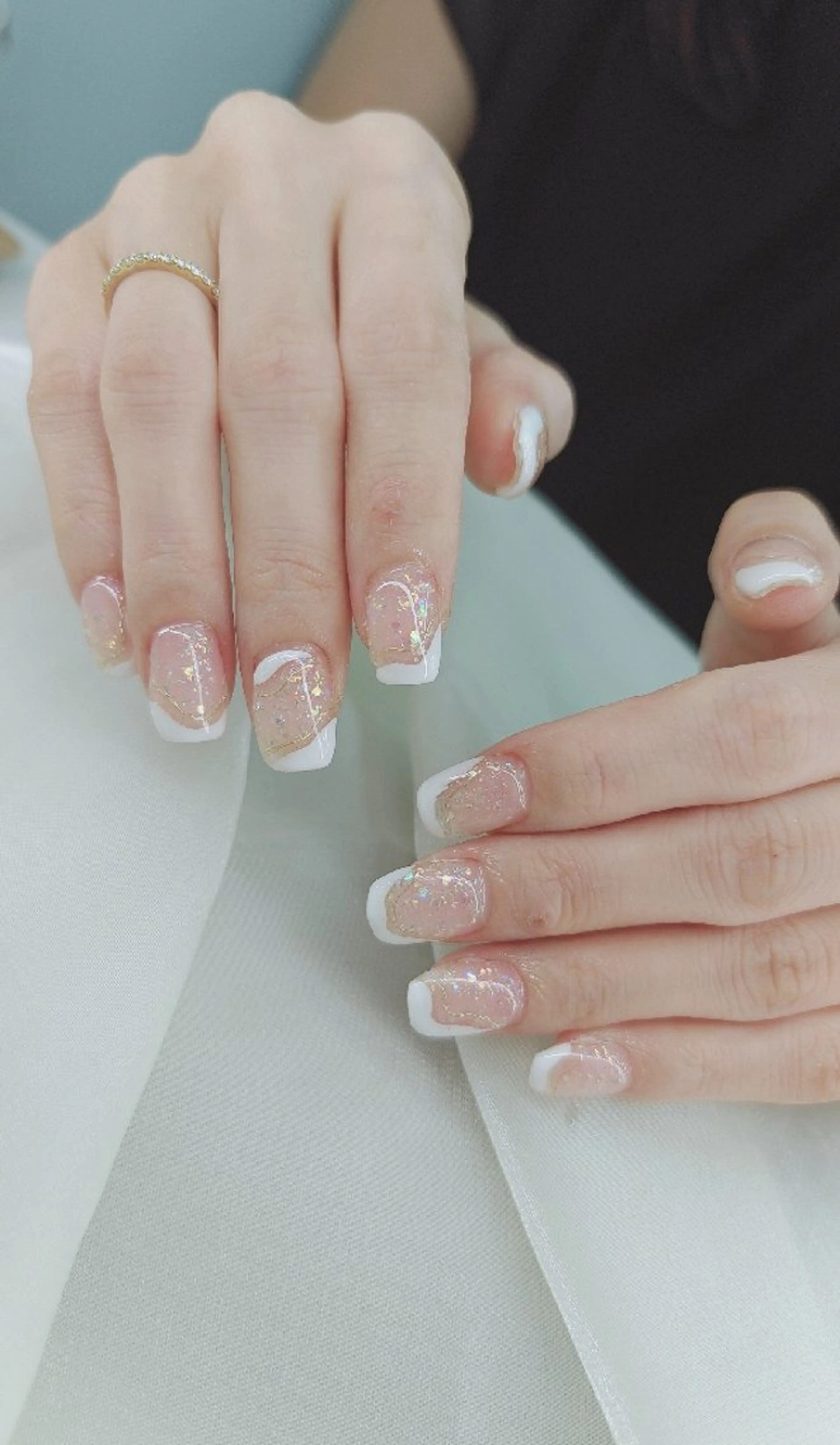 ネイル べっ甲ネイル チークネイル フレンチネイル 韓国ネイル ニュアンスネイル ハンドネイル ♡Sherry  Nail♡のネイルデザイン