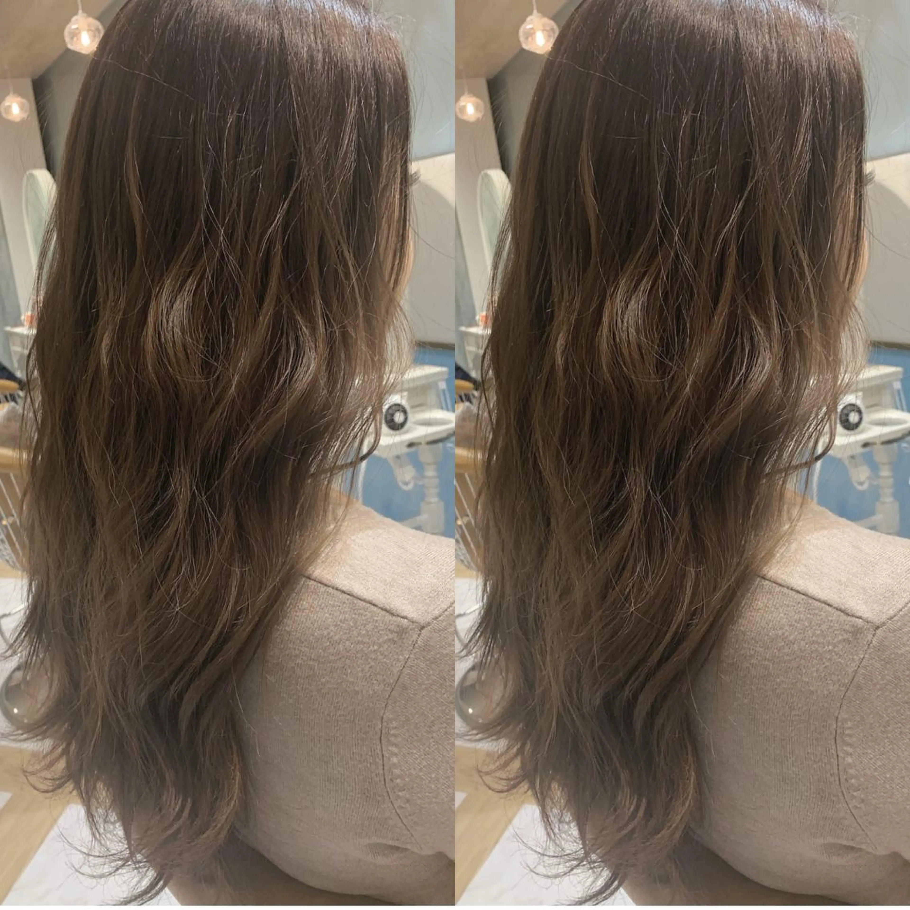 ロング カラー パーマ ヘアアレンジ 韓国ヘア/髪質改善 /Harunaのヘアスタイル