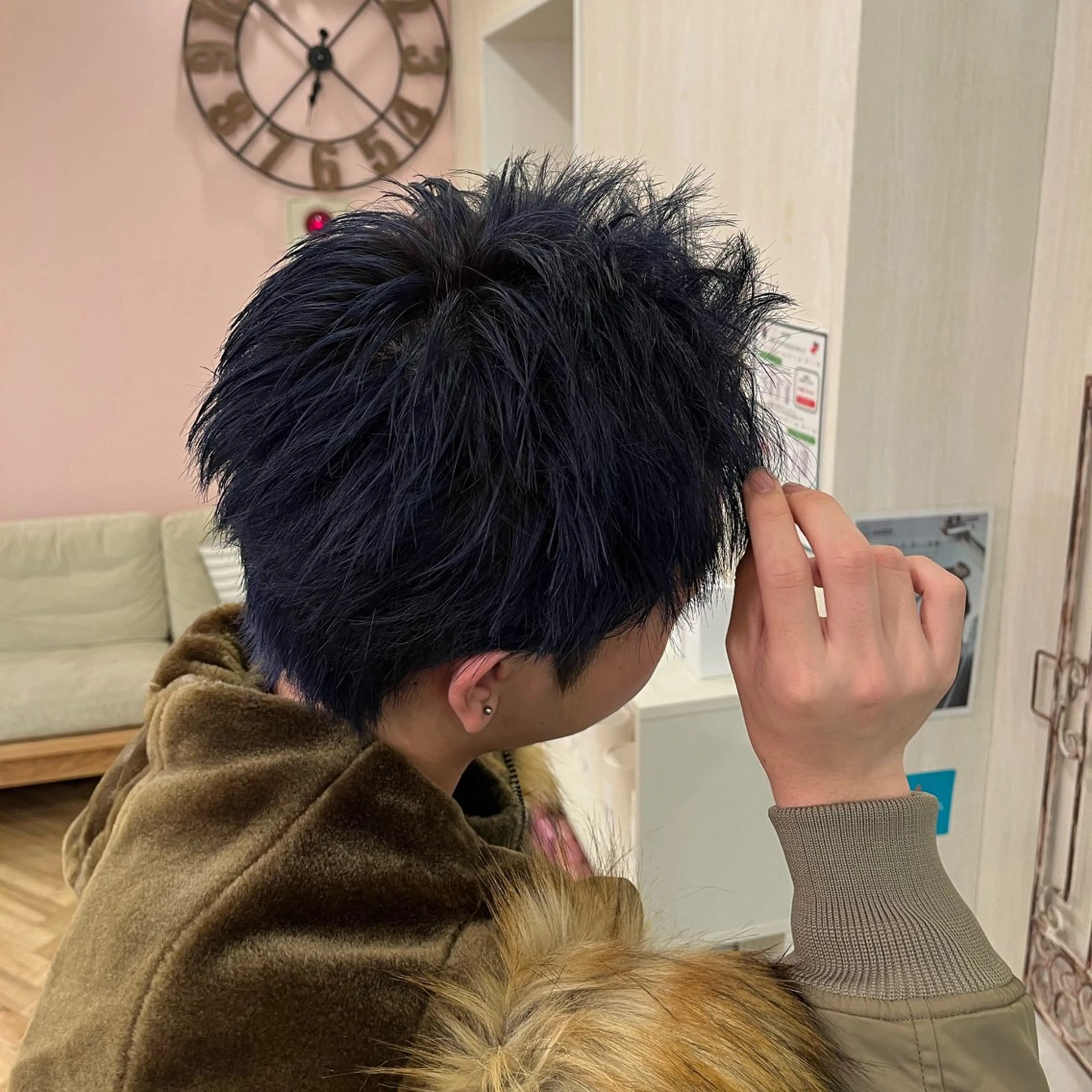 ショート カラー パーマ メンズ 0円カットモデル募集 ／瀧澤 陽奈 ☾ᐝのヘアスタイル