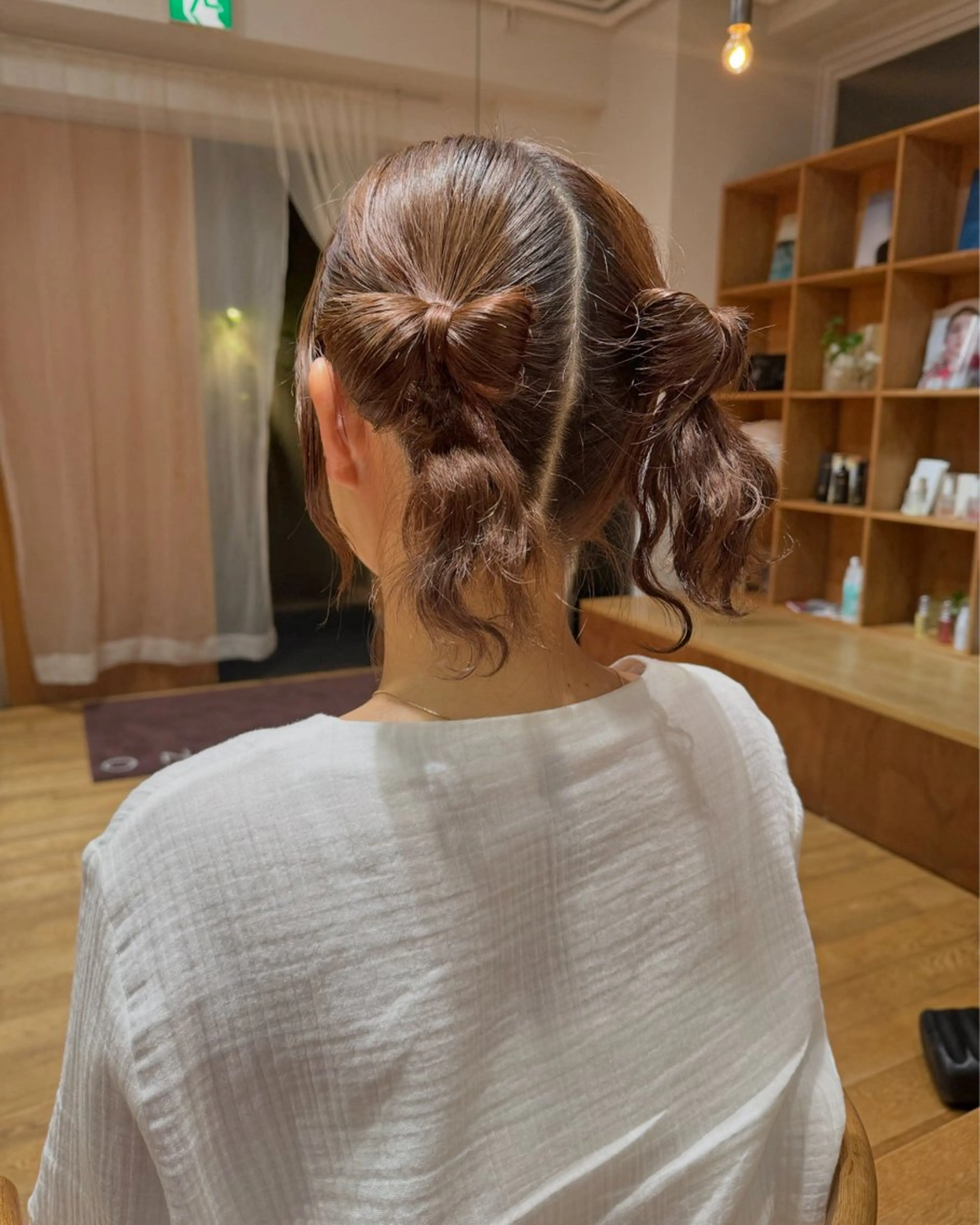 ミディアム ヘアアレンジ 【ヘアセット/美眉】 吉川玲のヘアスタイル