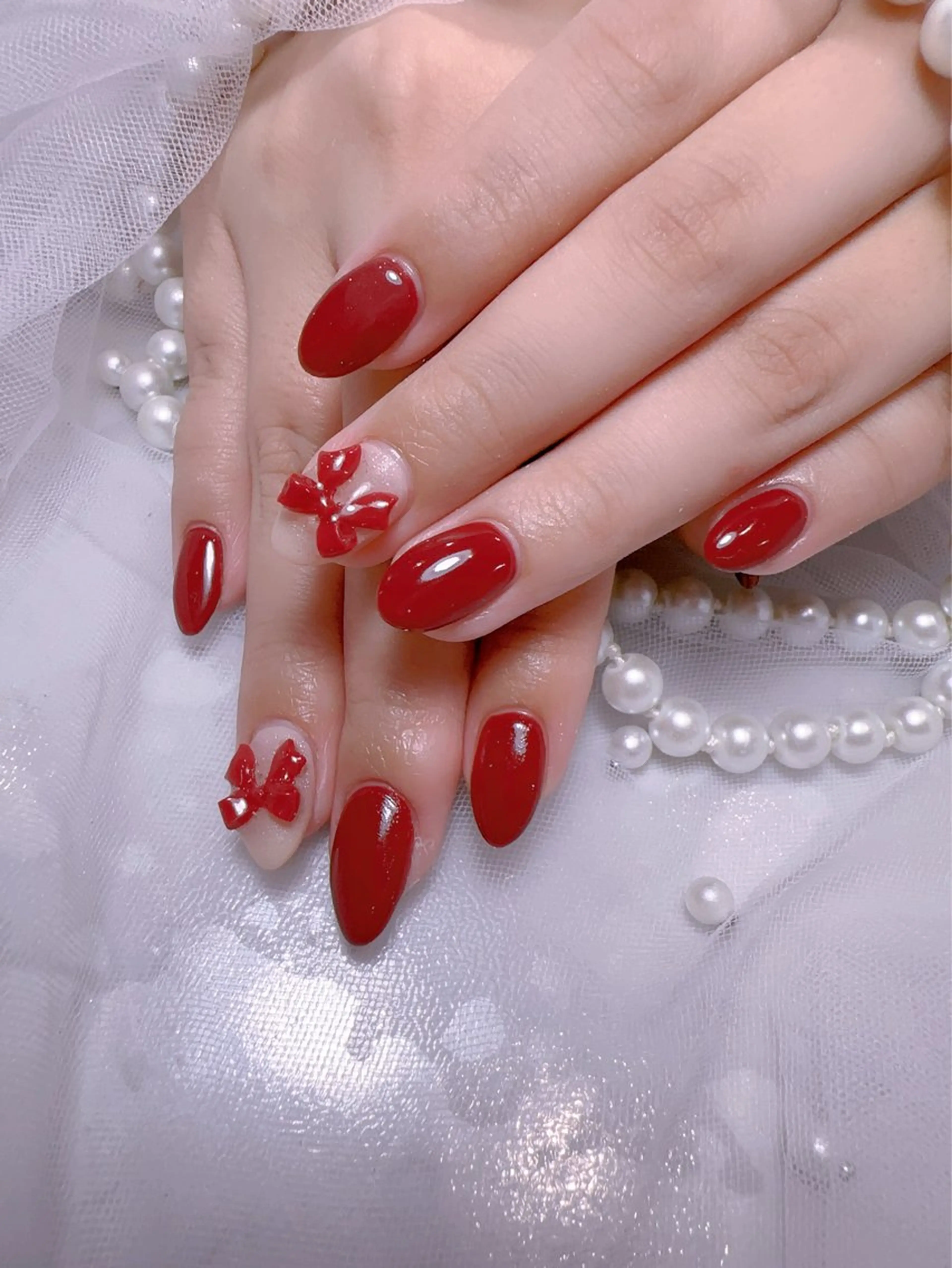 ネイル アートネイル フラッシュネイル フレンチネイル ジェルネイル ガラスフレンチ ハンドネイル You&Me Miyuのネイルデザイン