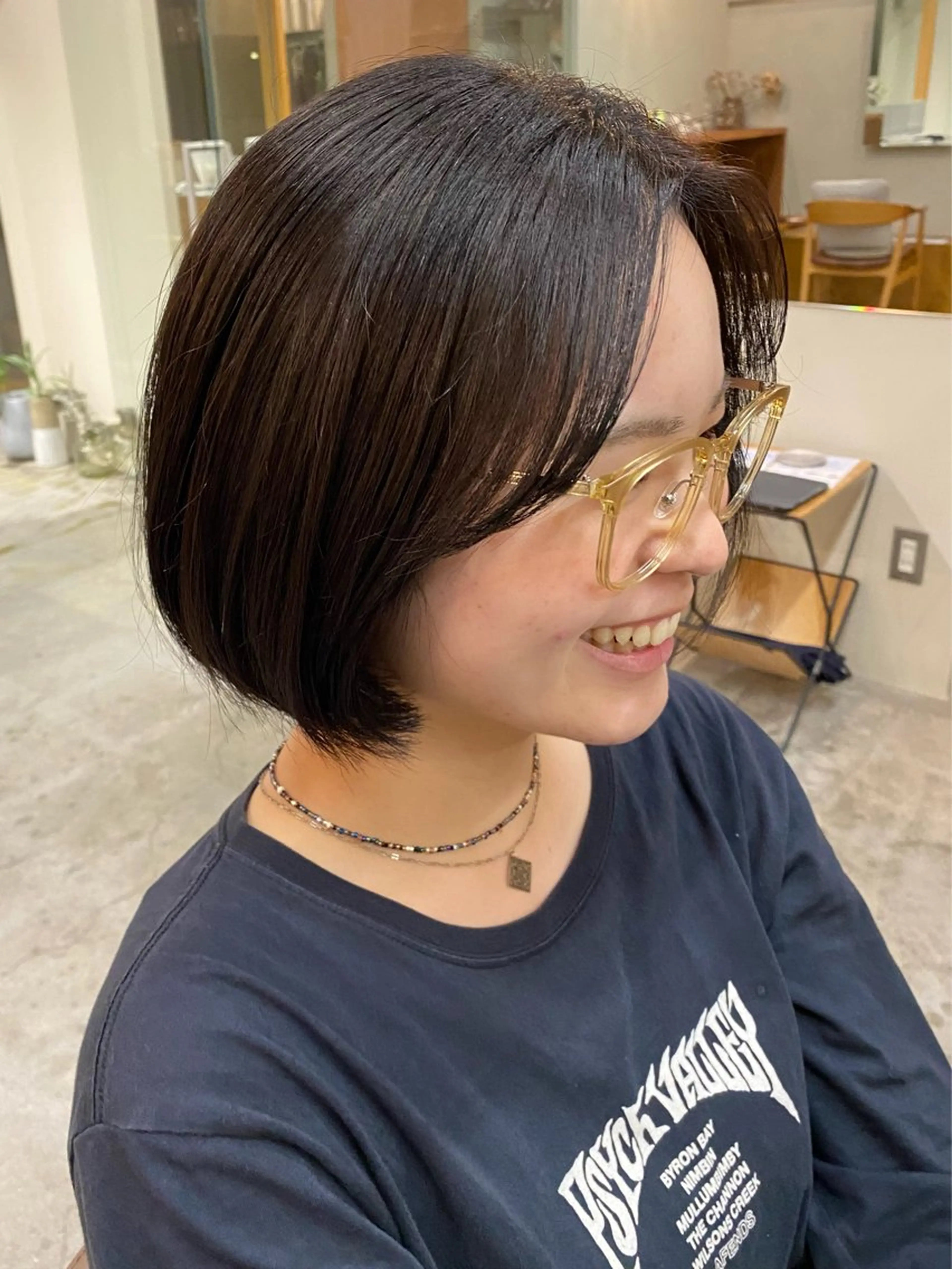 ショート ヘアカラー トリートメント NIKO/名古屋/ 伏見/花屋併設のヘアスタイル