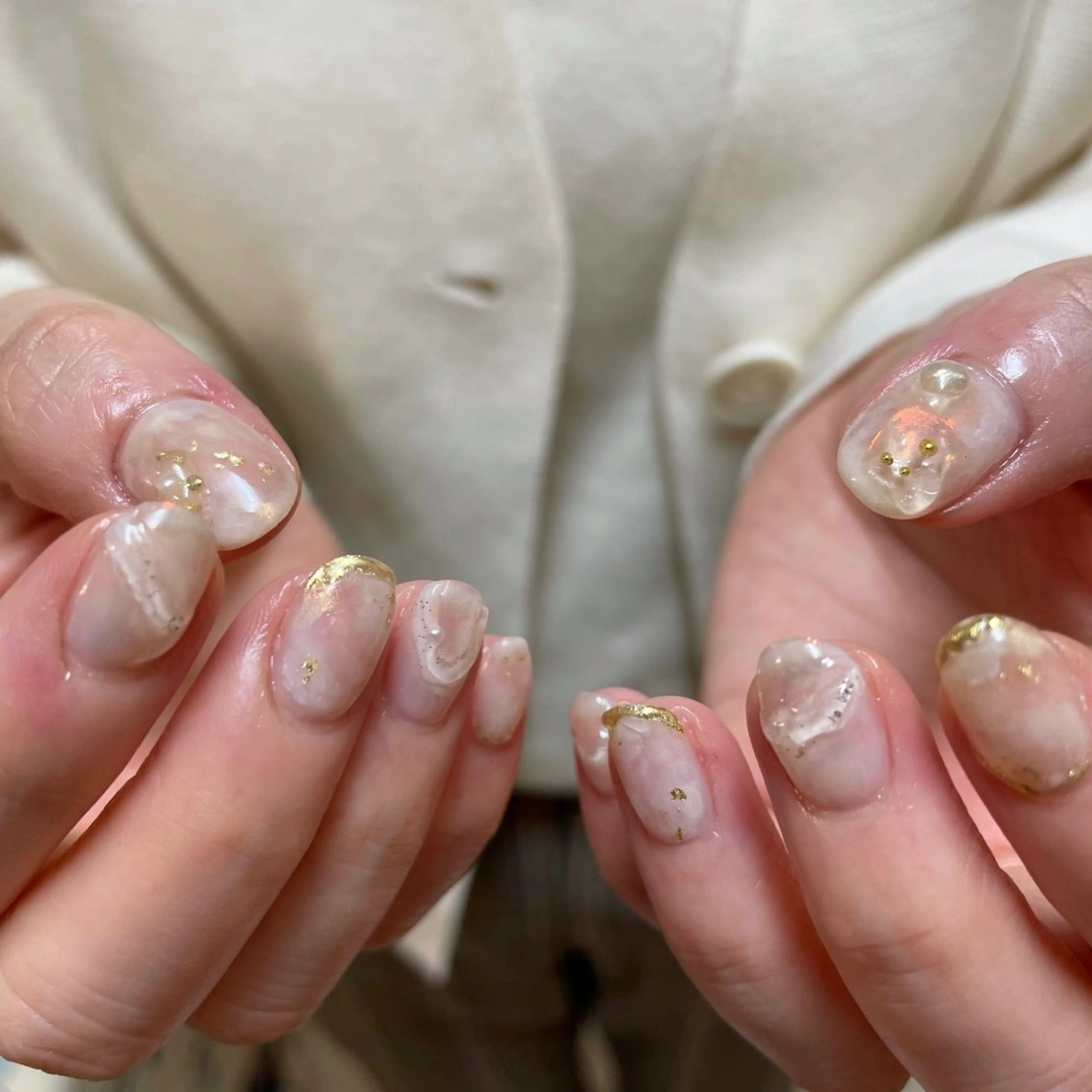 ネイル ハンドネイル カメレオン京橋🌻 草葉由佳のネイルデザイン