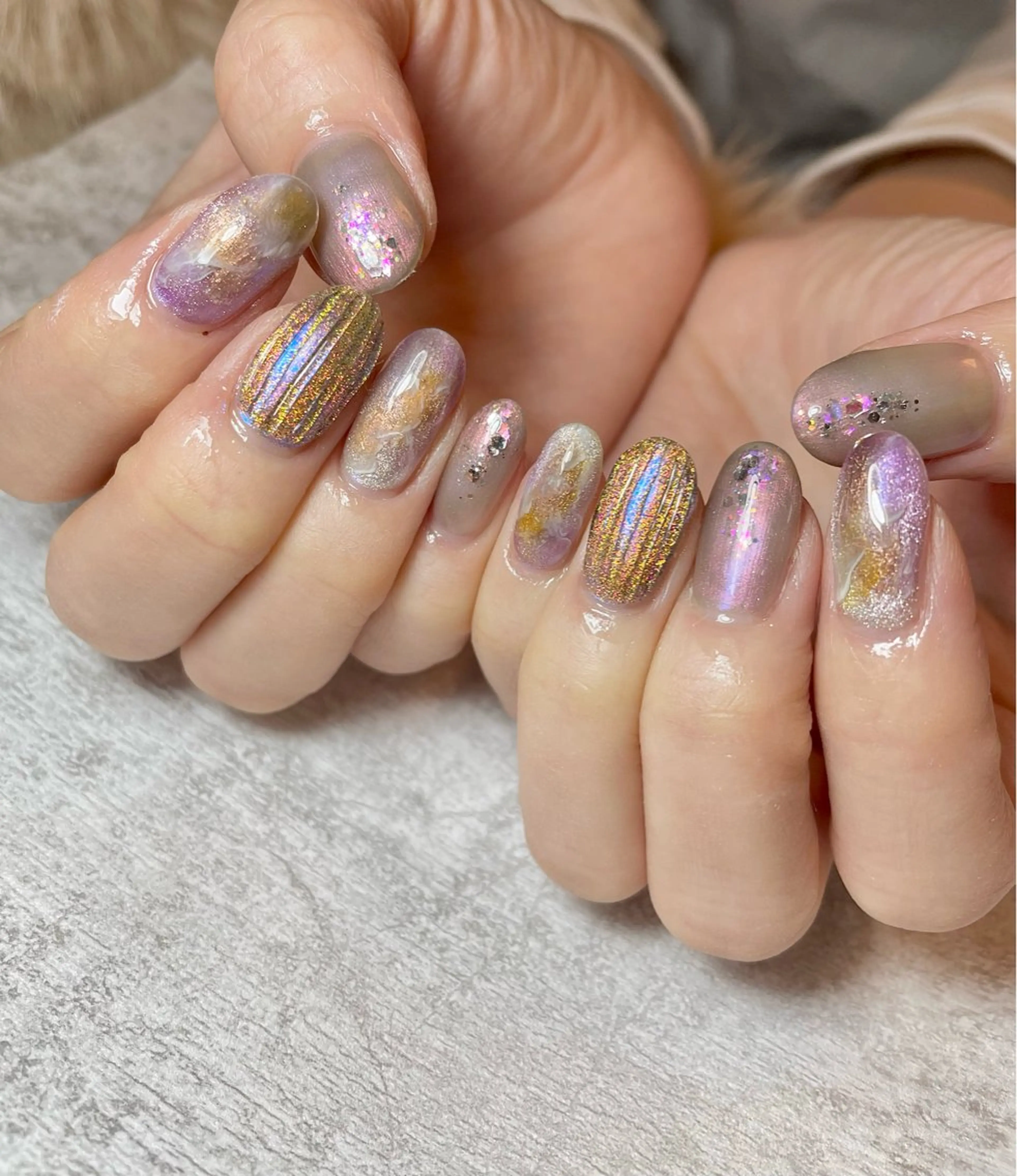 ネイル マグネットネイル ニュアンスネイル BEAUTY GARDEN 【nail salon unseul】所属・nana .のネイルデザイン